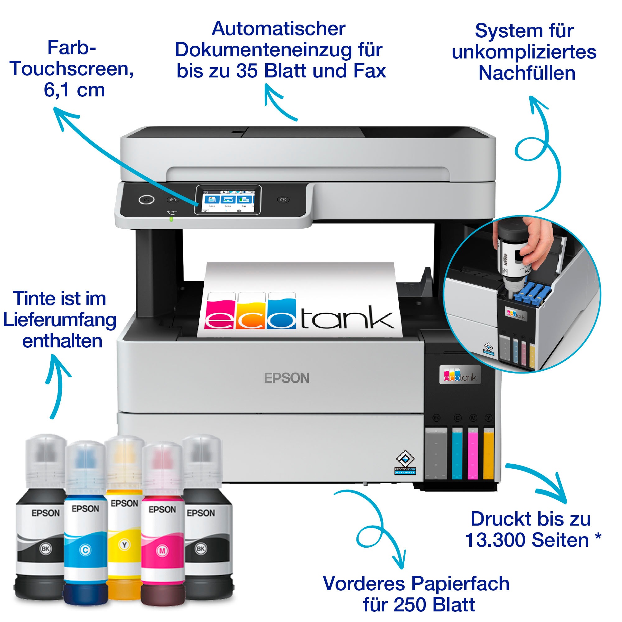 Epson Tintenstrahldrucker »EcoTank ET-5170«