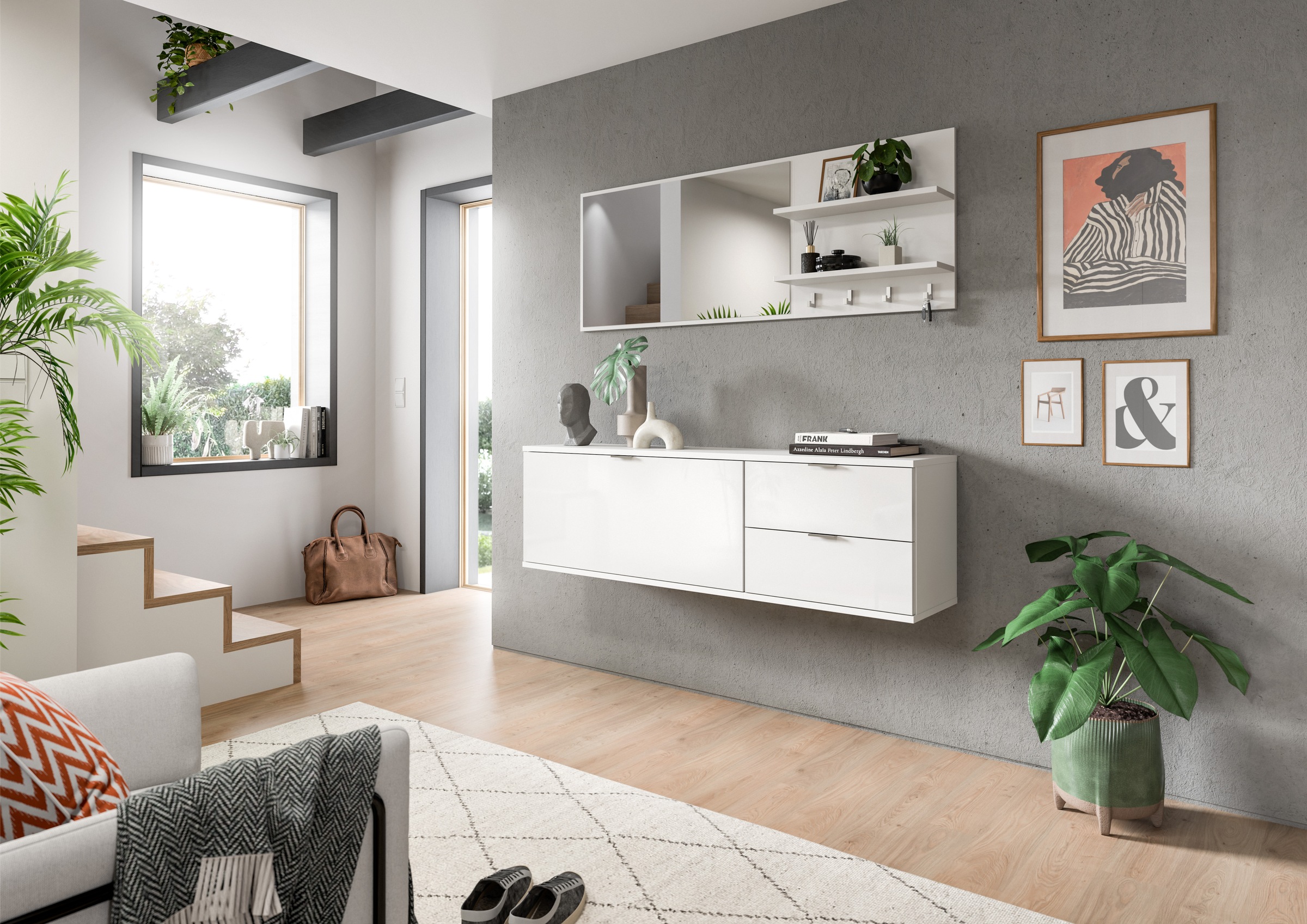 INOSIGN Garderoben-Set »Trondheim Garderobenset 3-tlg., Breite 130 cm,« 4 S günstig online kaufen