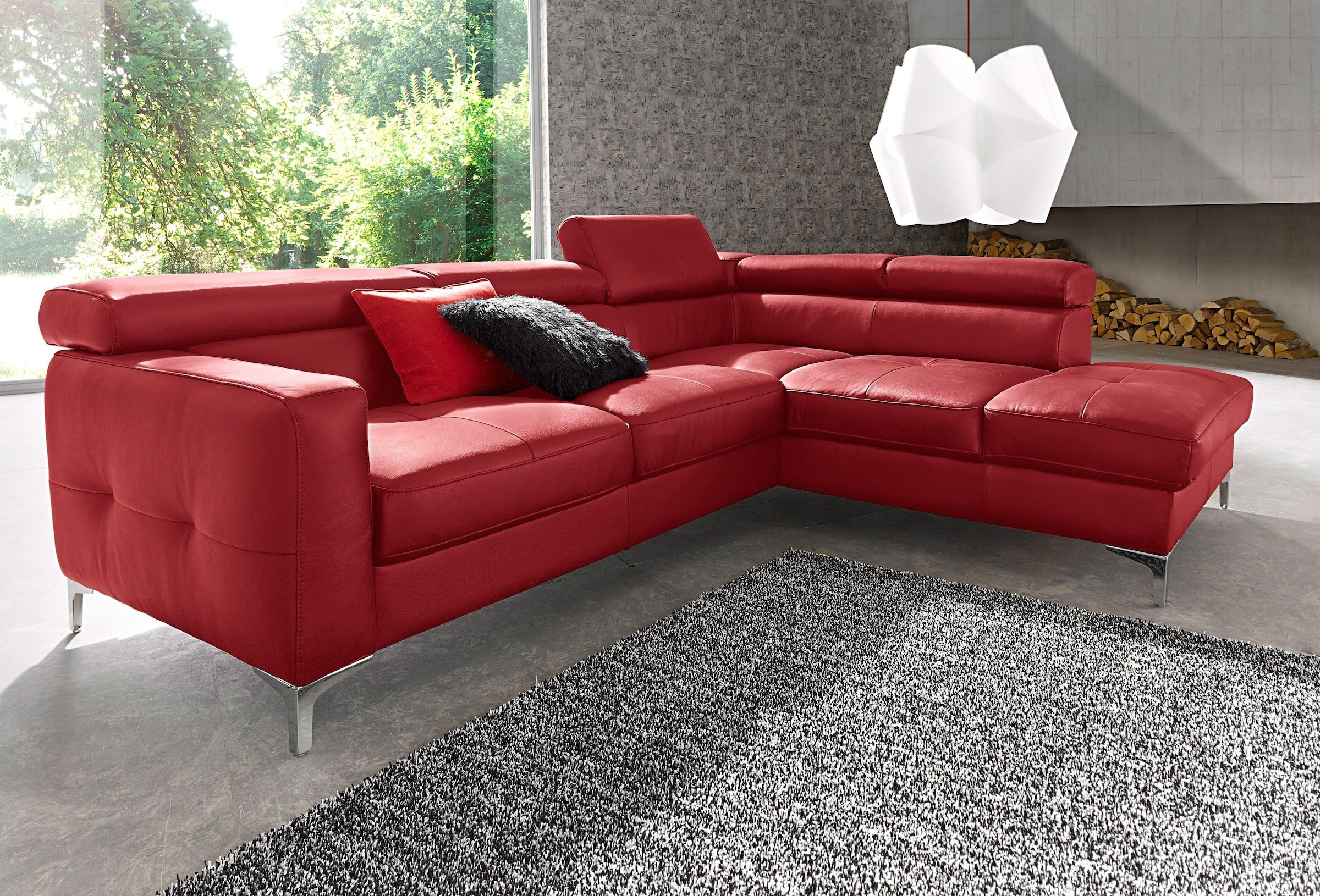 COTTA Polstergarnitur »Sammy L-Form«, (Set), Set bestehend aus: Ecksofa mit günstig online kaufen