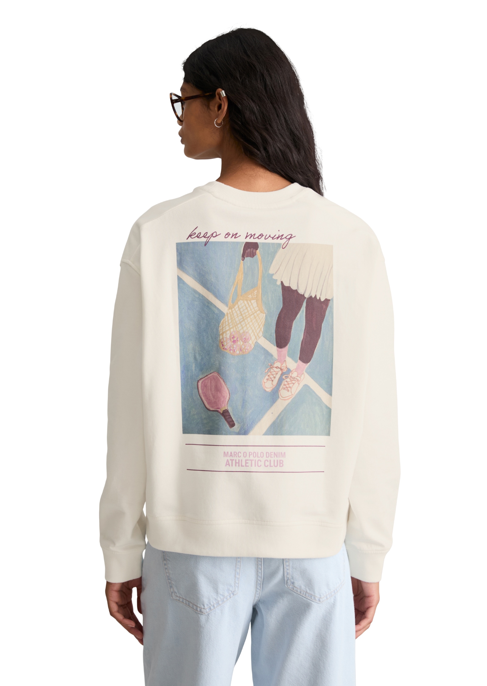 Marc O'Polo DENIM Sweatshirt , oversized mit markantem Rückenprint
