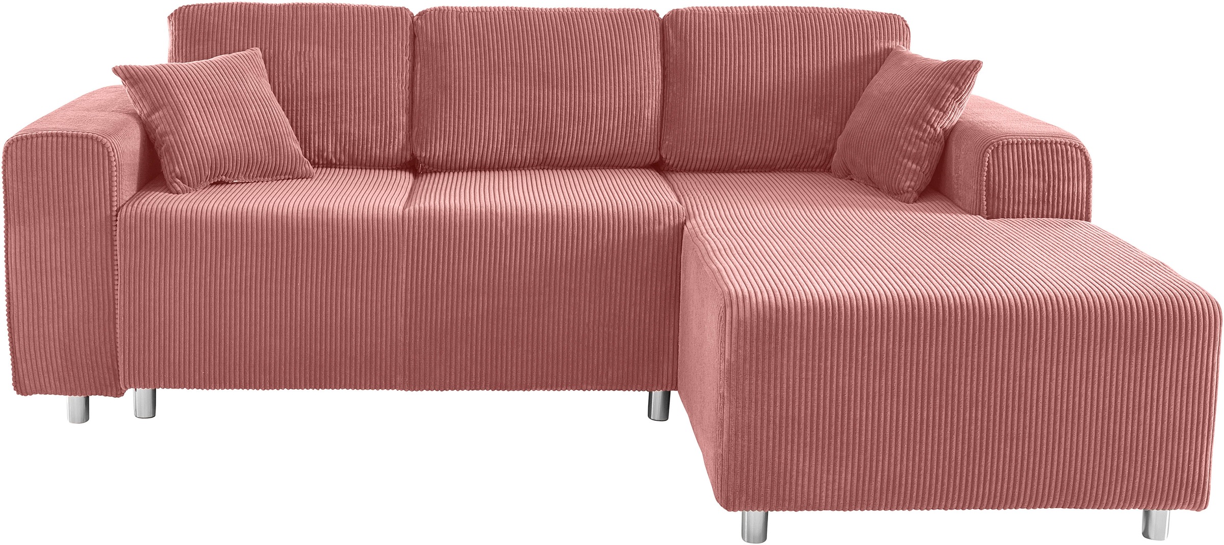 Guido Maria Kretschmer Home&Living Ecksofa »Györ«, L-Form, wahlweise mit Bettfunktion und Bettkasten incl. 2 Zierkissen