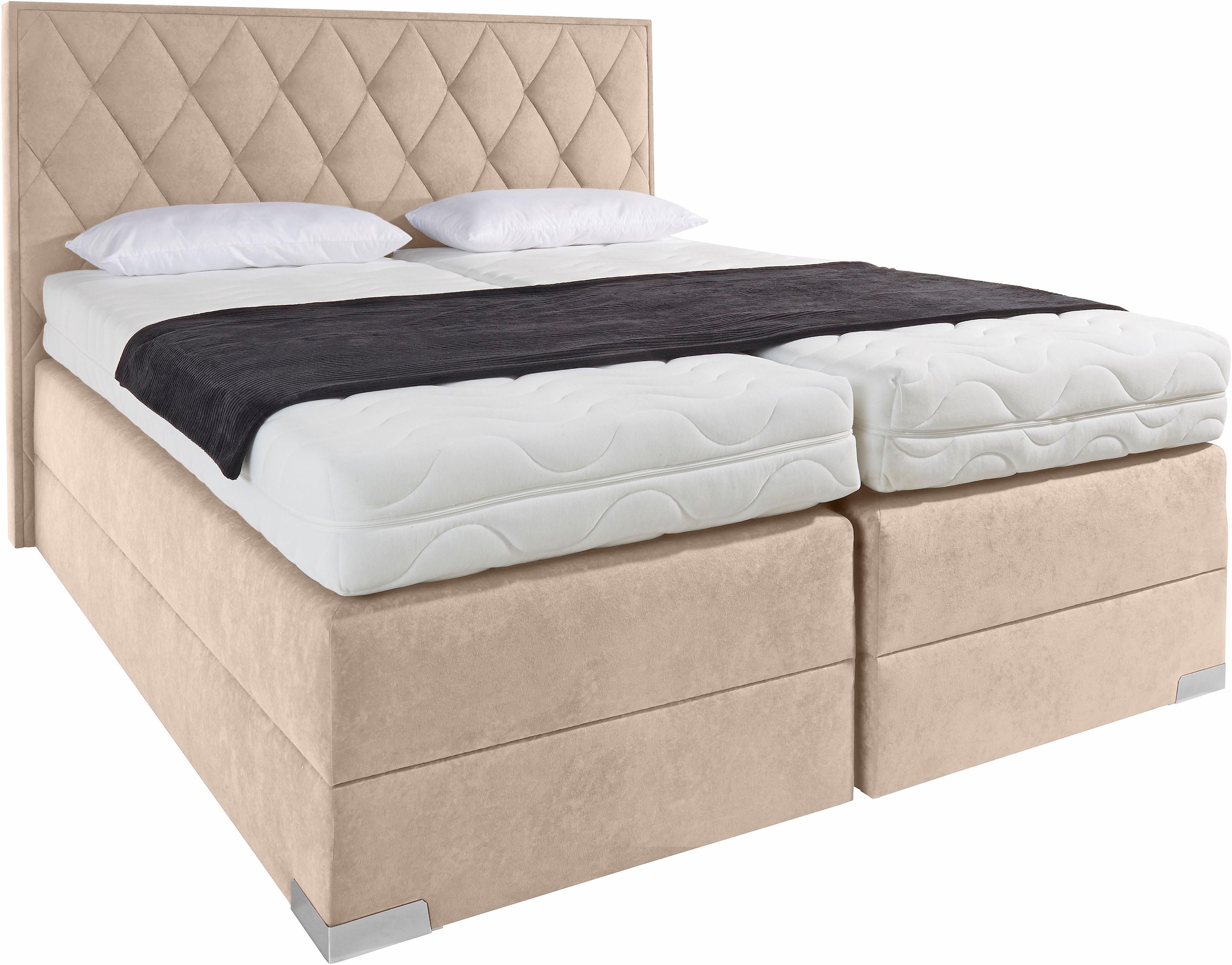 Westfalia Schlafkomfort Boxspringbett "Quercus", wahlweise mit LED-Beluchtu günstig online kaufen
