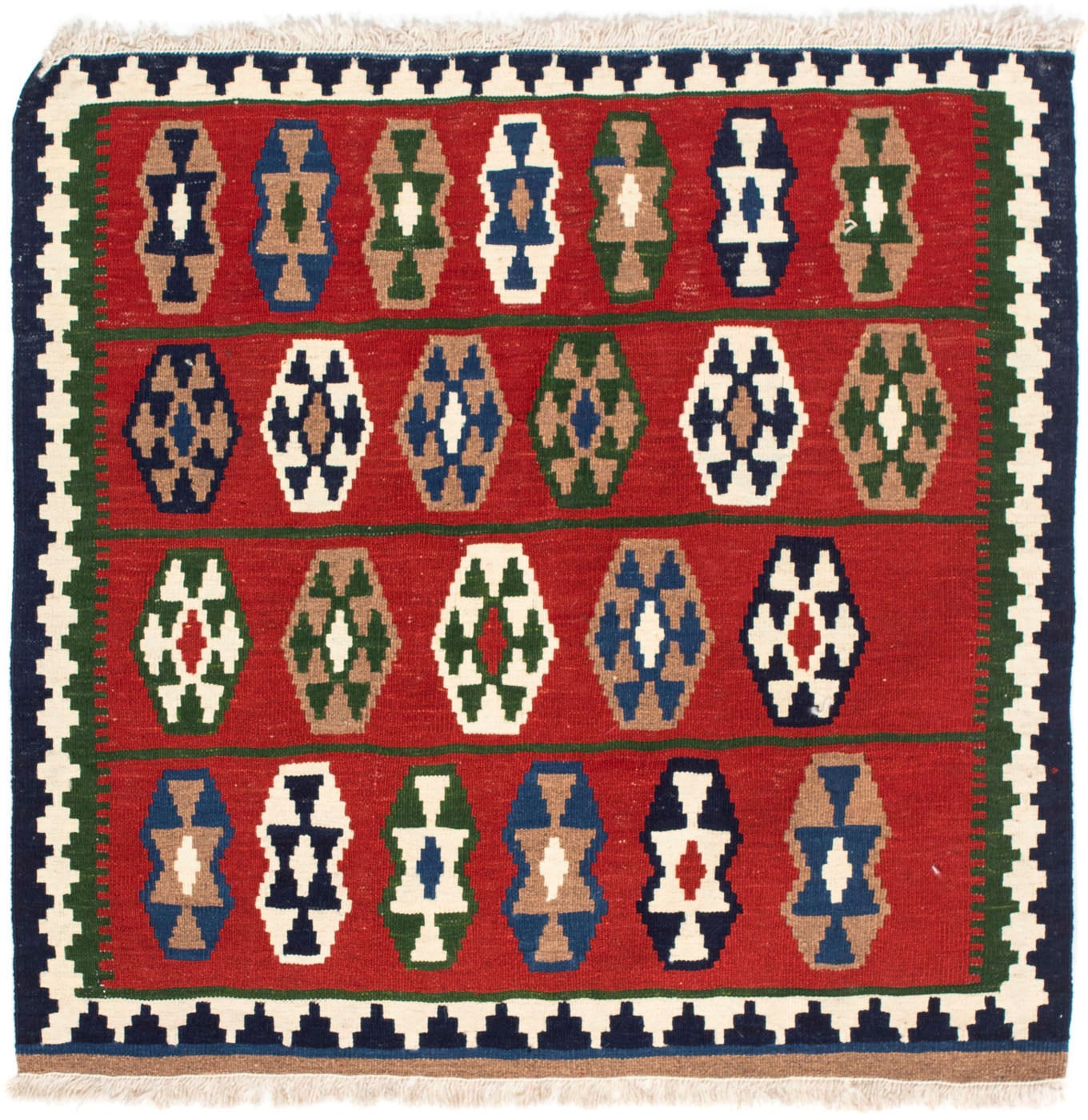 morgenland Wollteppich »Kelim - Oriental quadratisch - 100 x 98 cm - dunkel günstig online kaufen