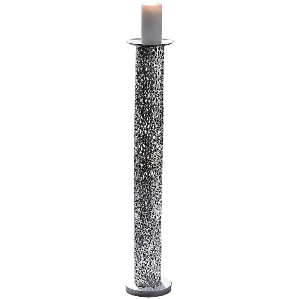 Casablanca by Gilde Kerzenständer »Kerzenleuchter Purley, Ø ca. 15 cm«, (1 St.), Stumpenkerzenhalter aus Metall, 1-flammig