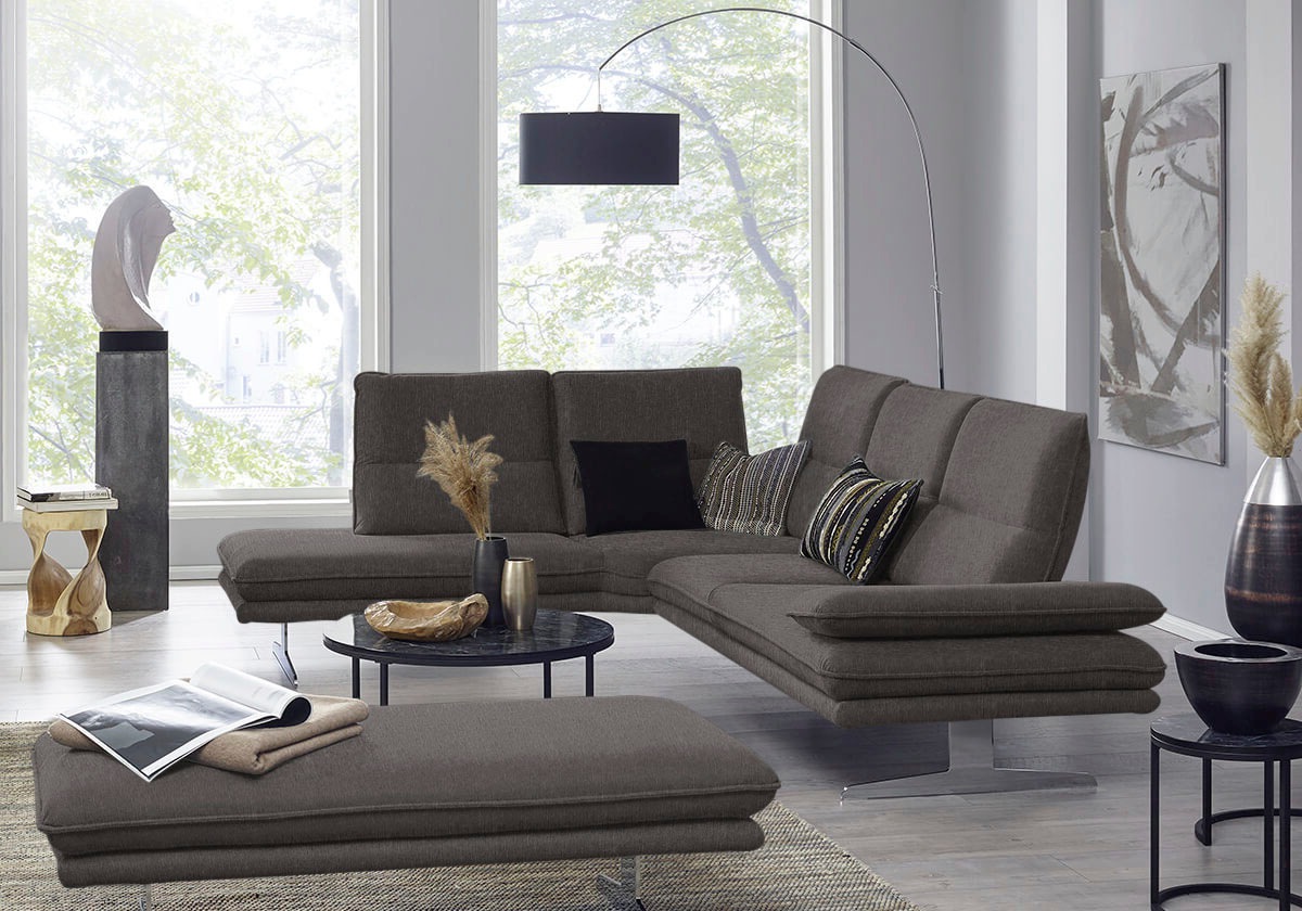 W.SCHILLIG Ecksofa »broadway, Designsofa, mit tollem Sitzkomfort, L-Form« S günstig online kaufen