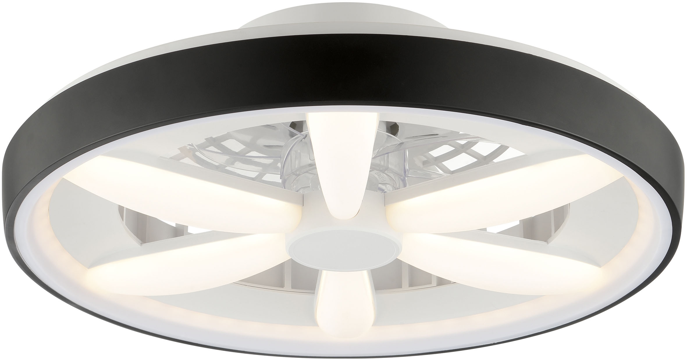 Brilliant LED Deckenleuchte »Gaiano«, 1 flammig, Ø 48cm mit Ventilator, 6400 lm, dimmbar, RGB, 2700-6500 K