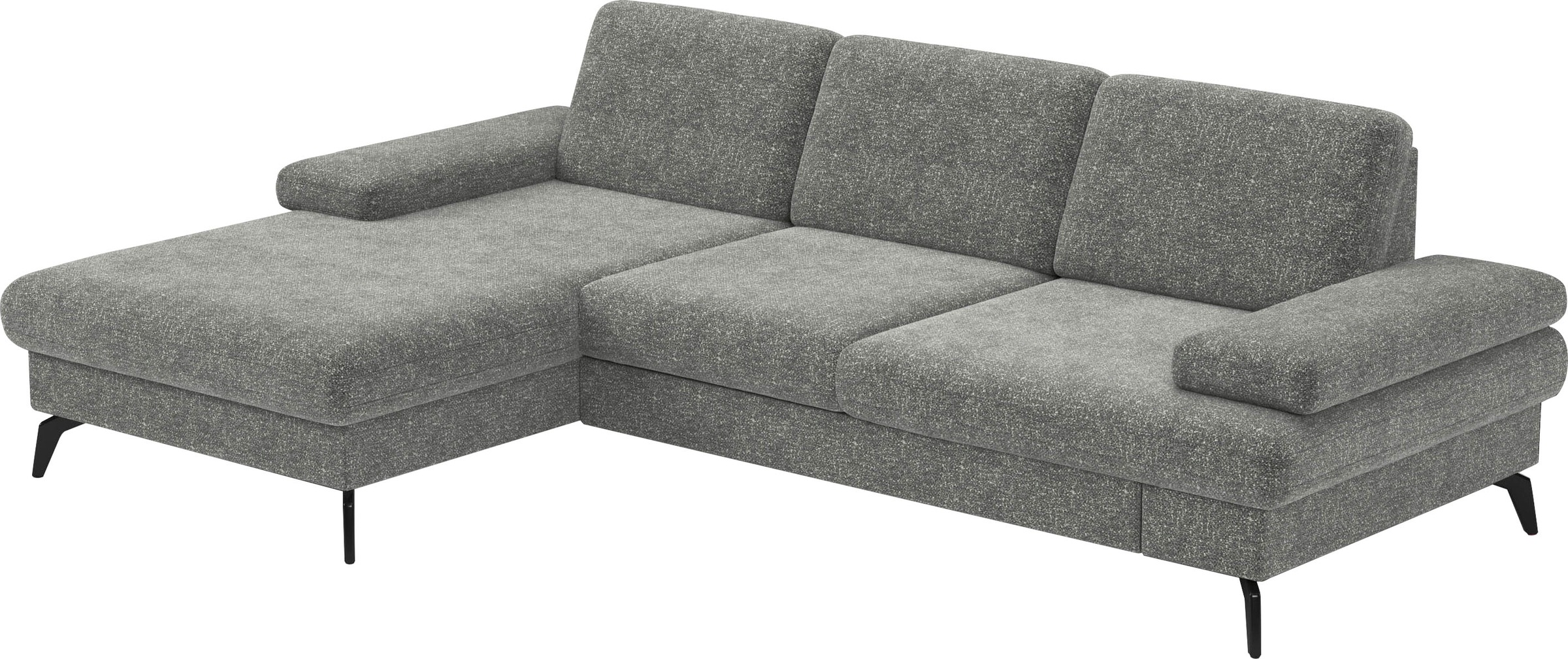 sit&more Ecksofa »Morris L-Form, inkl. Sitztiefenverstellung«, wahlweise mit Armteilverstellung, Bettfunktion & Bettkasten