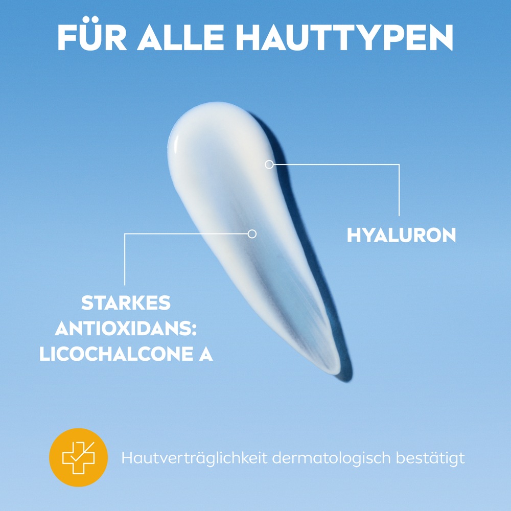 Nivea Sun Sonnenschutzpflege »NIVEA SUN UV Gesicht 2in1 Primer Serum LSF 50+«, Feuchtigkeitsspendend, nicht fettend, für langanhaltendes Make-up.
