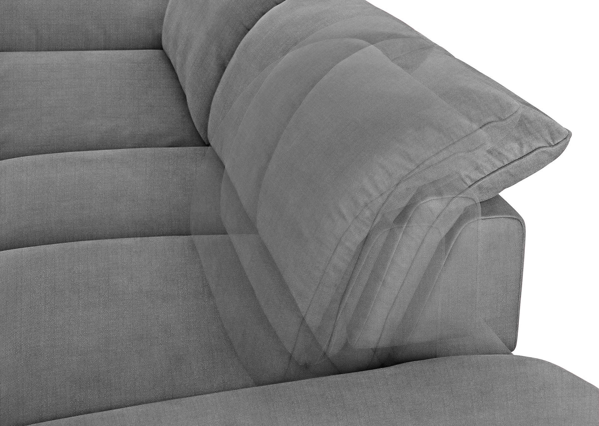 W.SCHILLIG Ecksofa »enjoy&MORE, Designsofa, elegant und bequem, L-Form«, Sitztiefenverstellung, Füße schwarz pulverbeschichtet, Breite 310 cm
