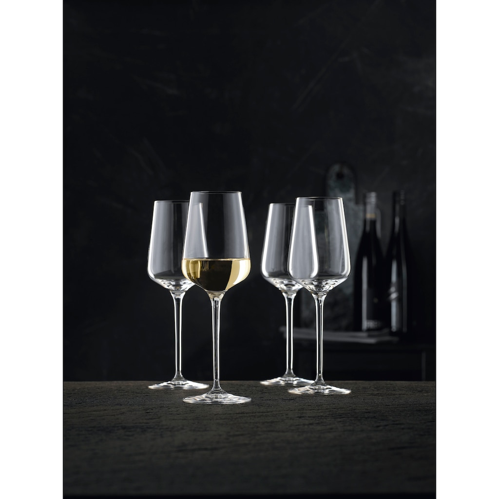 Nachtmann Weißweinglas »ViNova«, (Set, 4 tlg., Set bestehend aus 4 Gläsern)