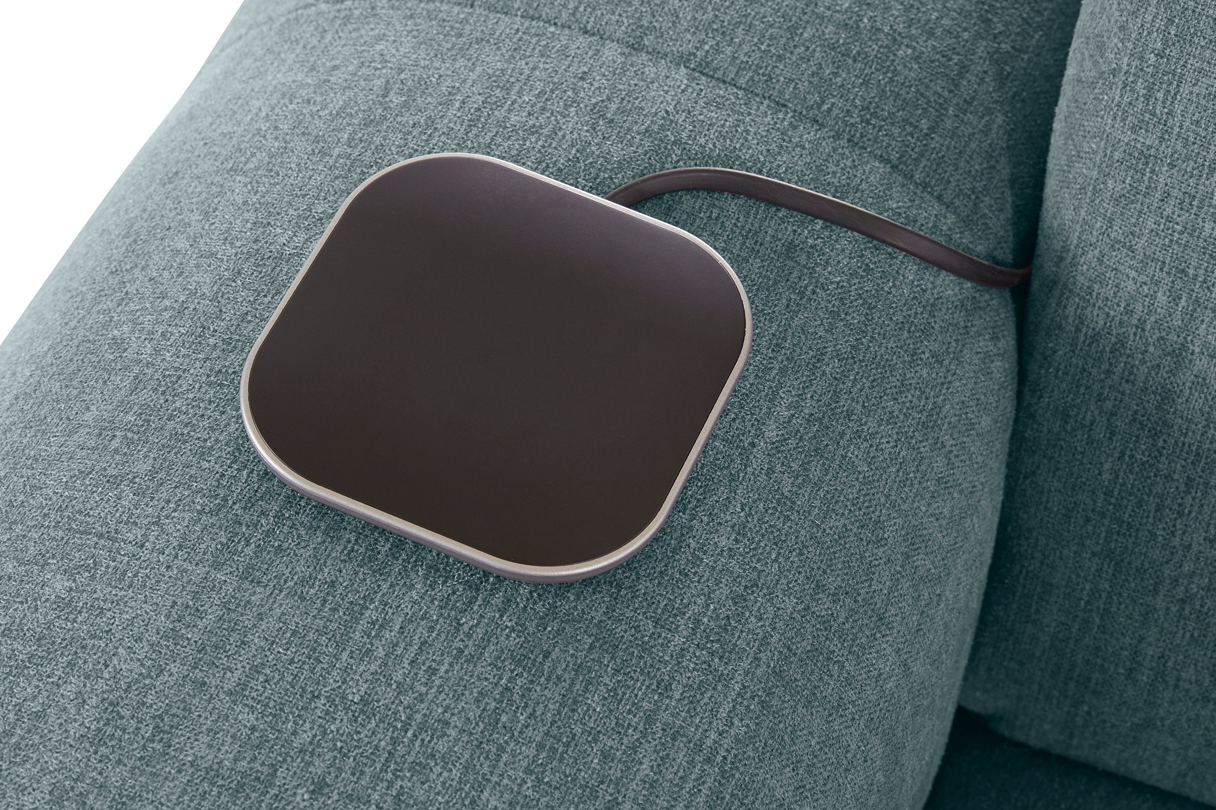 COTTA Ecksofa »Mia L-Form mit 3 Zierkissen«, wahlweise mit Bettfunktion, Bettkasten, Beleuchtung & Wireless-Charger