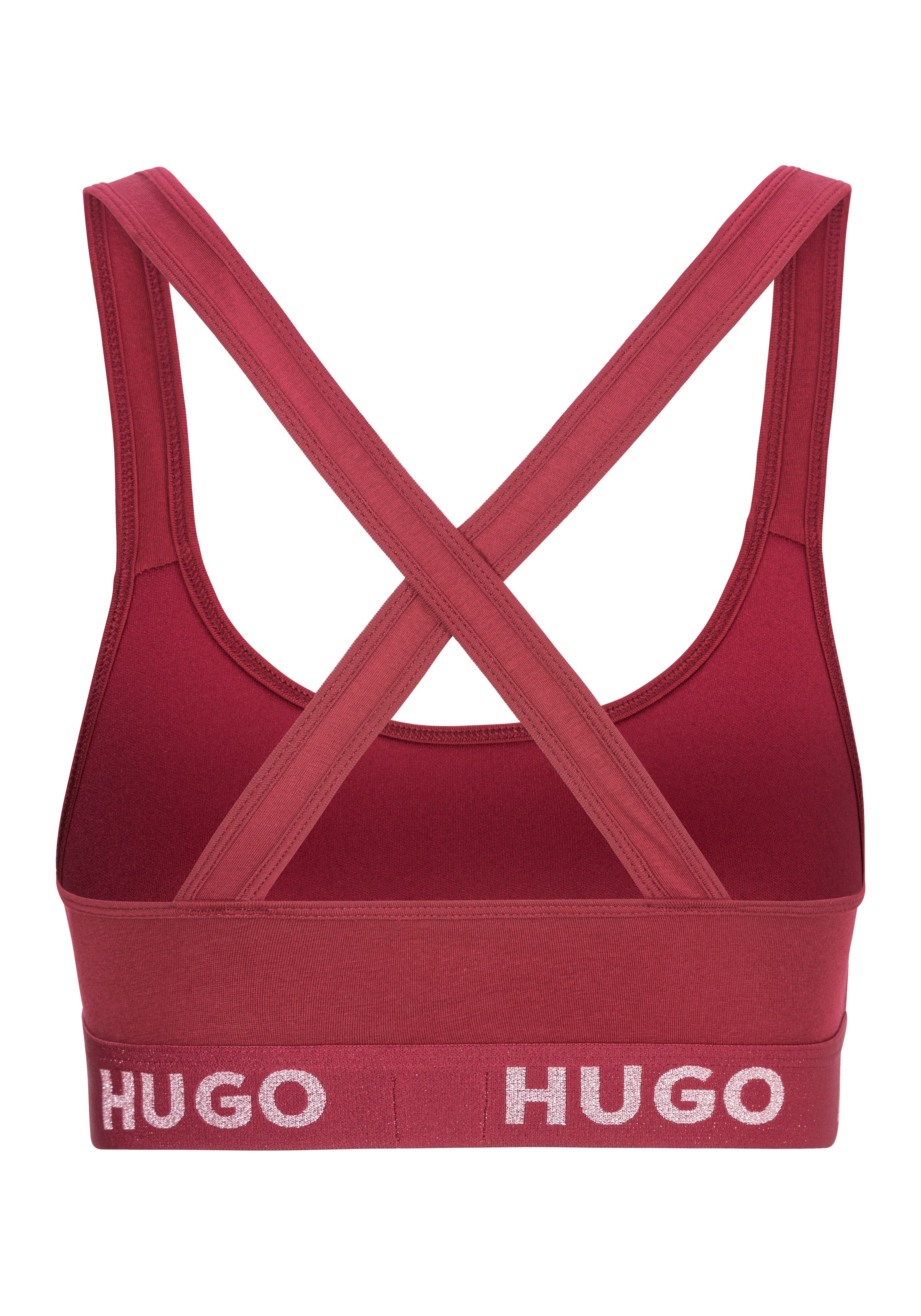 HUGO Underwear Bralette-BH »BRALETTE PADDED SPOR«, mit HUGO Logo auf dem Bund