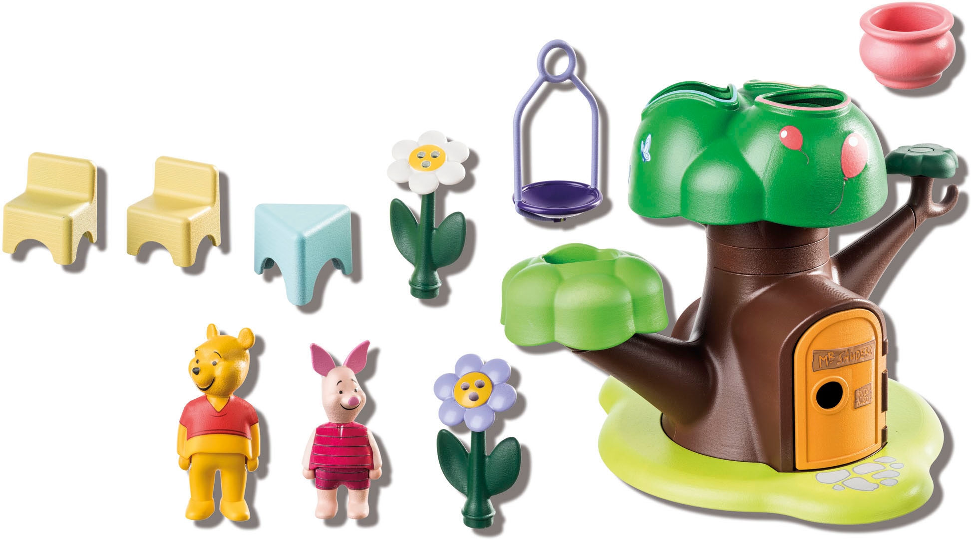 Playmobil® Konstruktions-Spielset »Winnies & Ferkels Baumhaus (71316), Playmobil 1-2-3«, (17 St.), Made in Europe