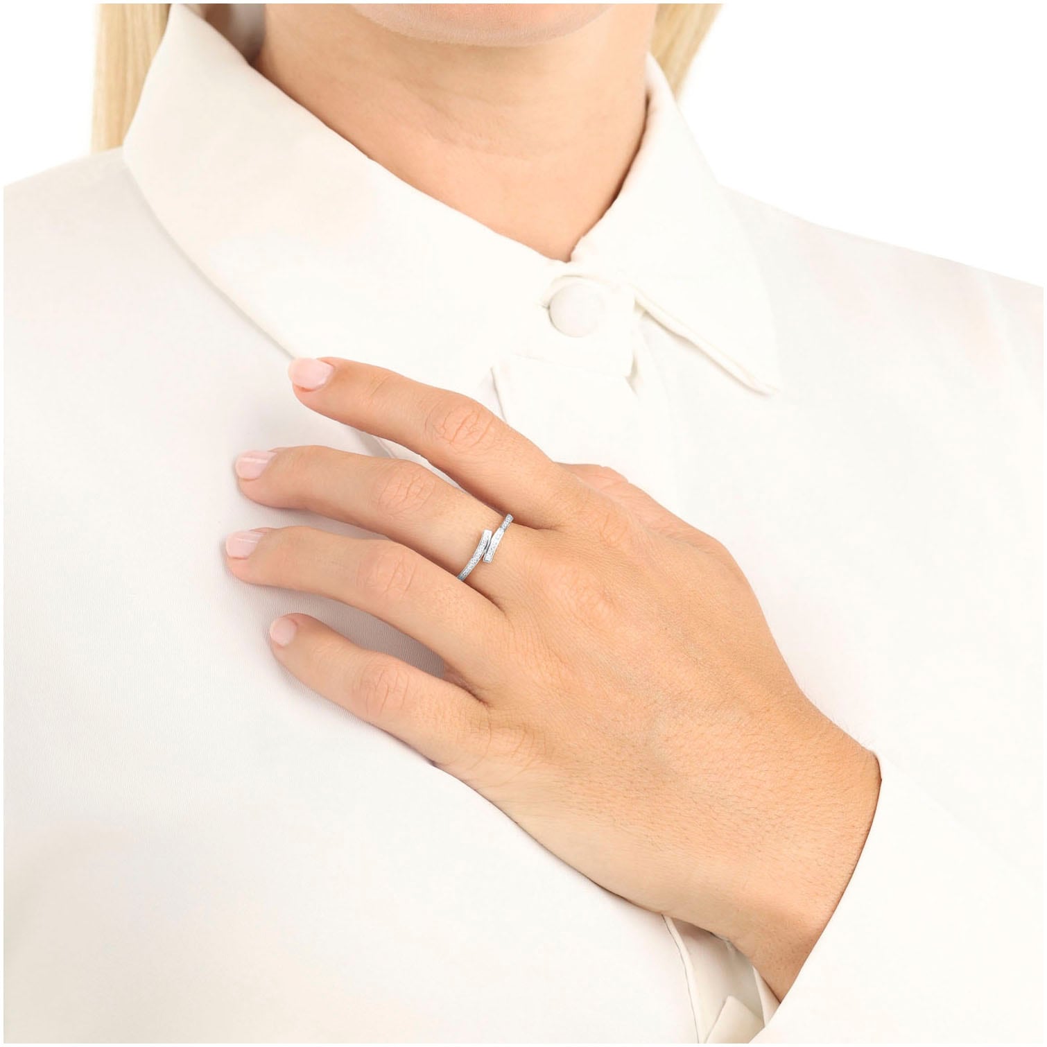 Amor Fingerring »2036934/-35/-36/-37/-7402« mit Zirkonia (synth.)