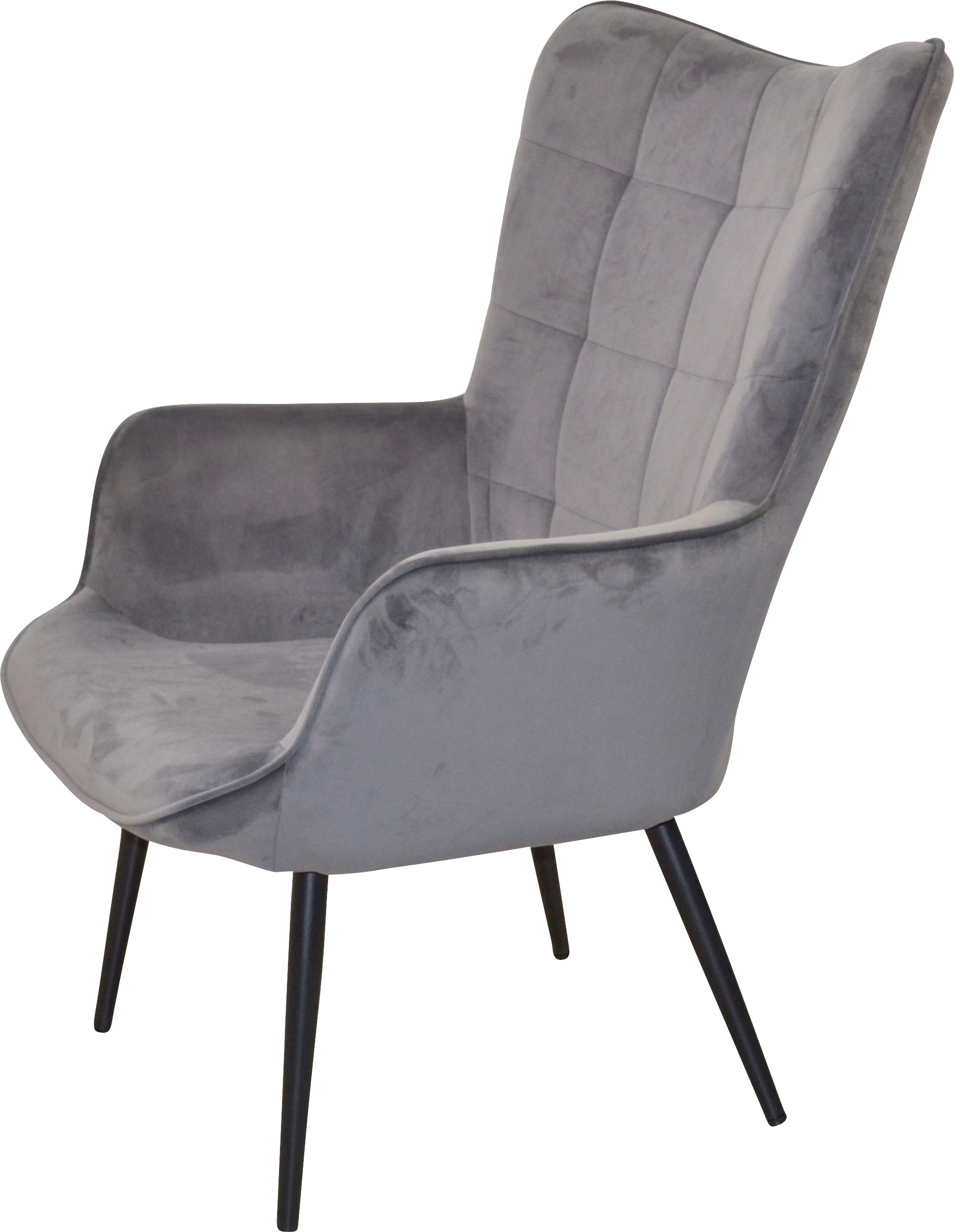 Beinen lackiert Sessel mit aus Raten »Jaro«, schwarz LIVING HOFMANN MORE Polstersessel Stahlrohr, auf AND kaufen