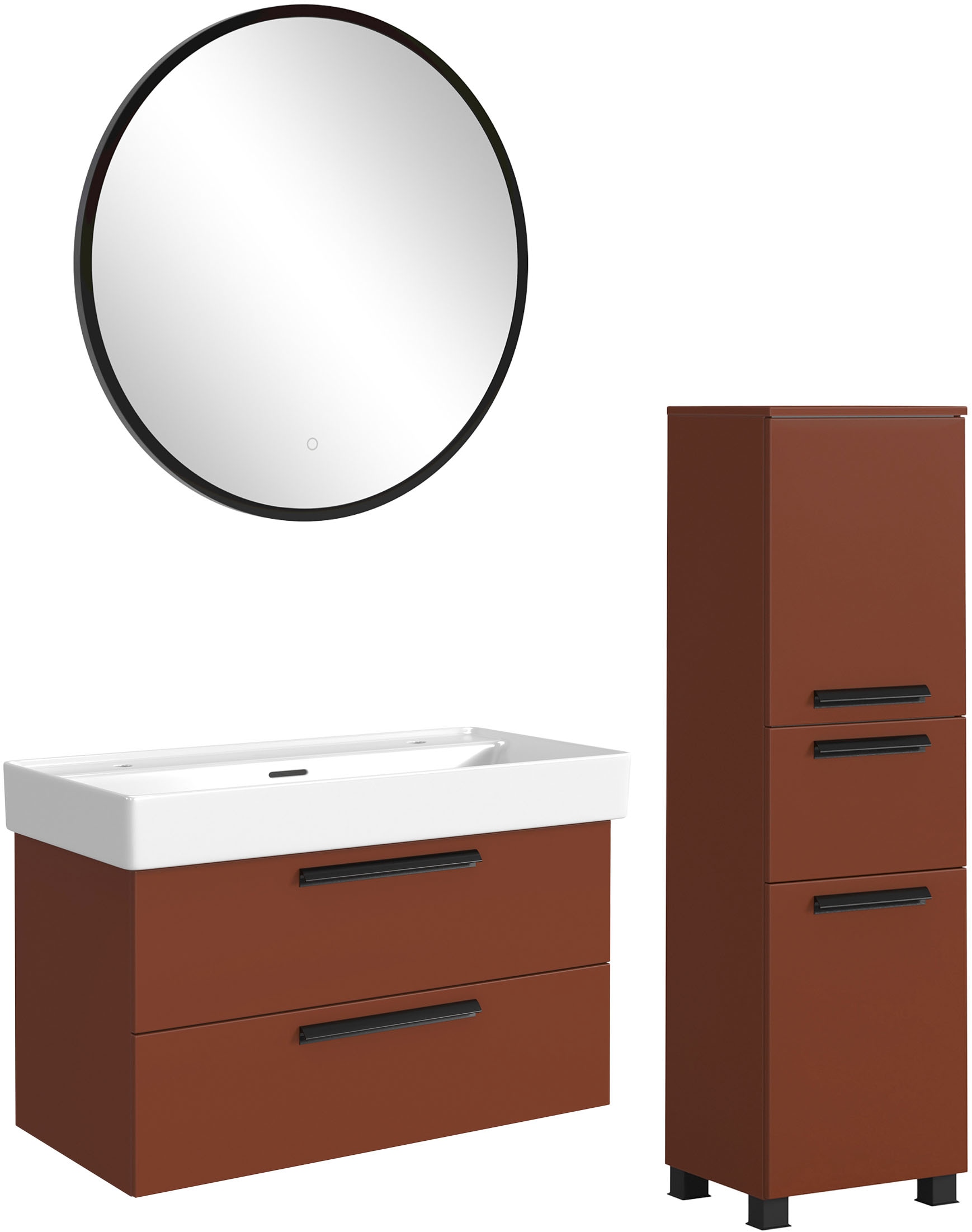 welltime Badmöbel-Set »SALVADA, 3tlg-Set, gedämpfte Scharniere, Softclose, günstig online kaufen