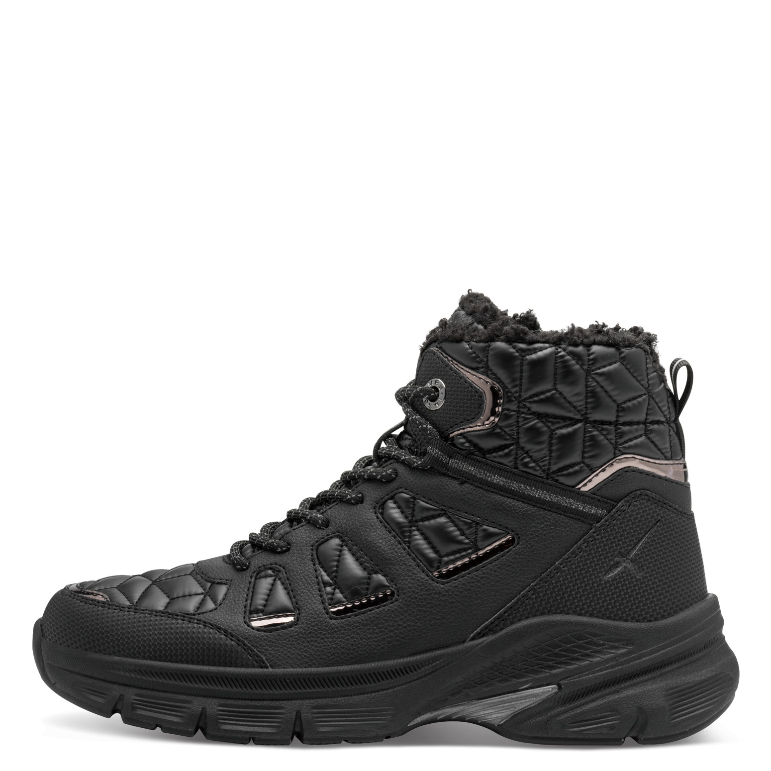 Tamaris Winterboots, Keilabsatz, Schnürboots mit abgesteppten Wattierungen