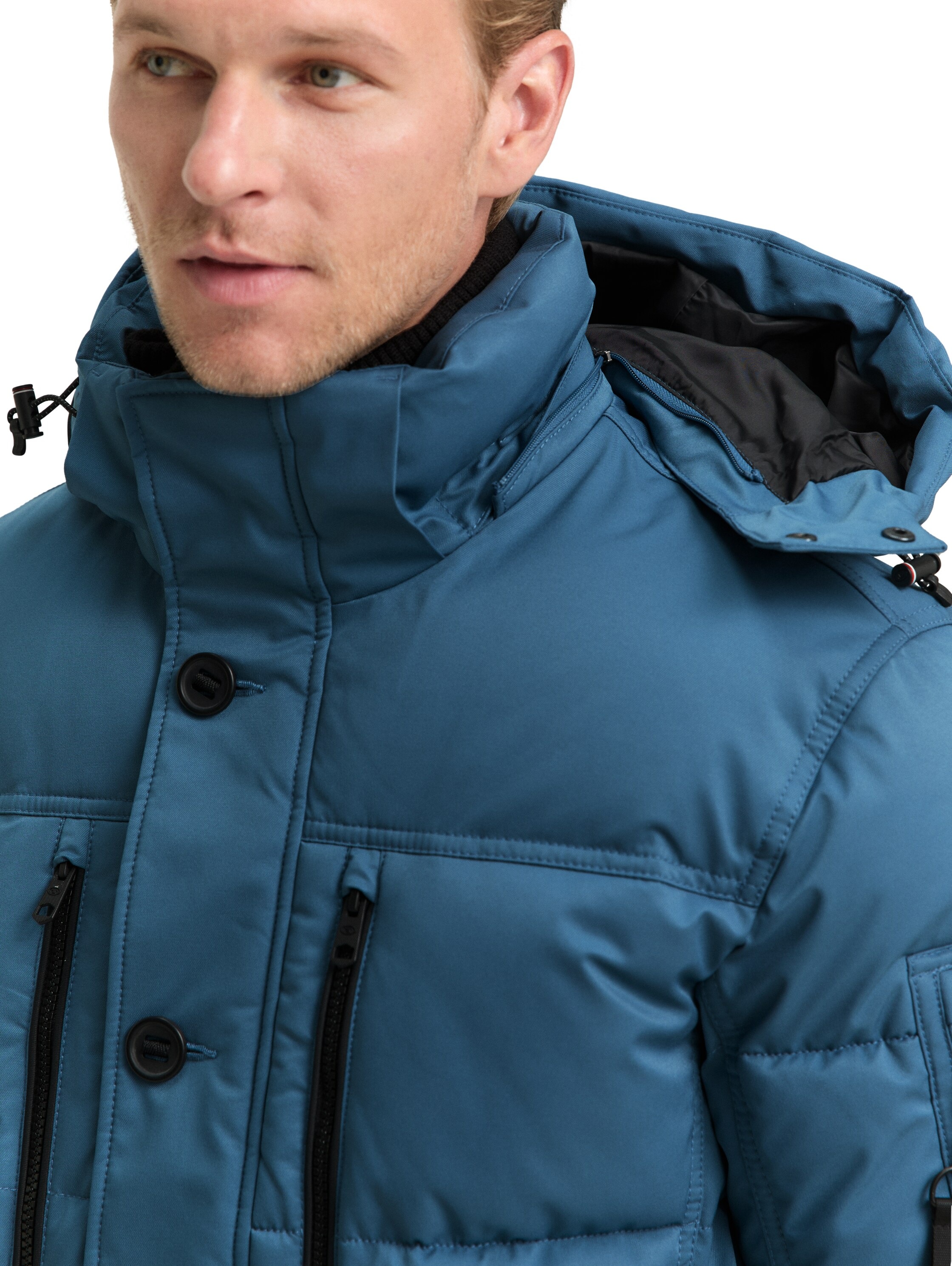 TOM TAILOR Steppjacke, mit Kapuze, mit Kapuze