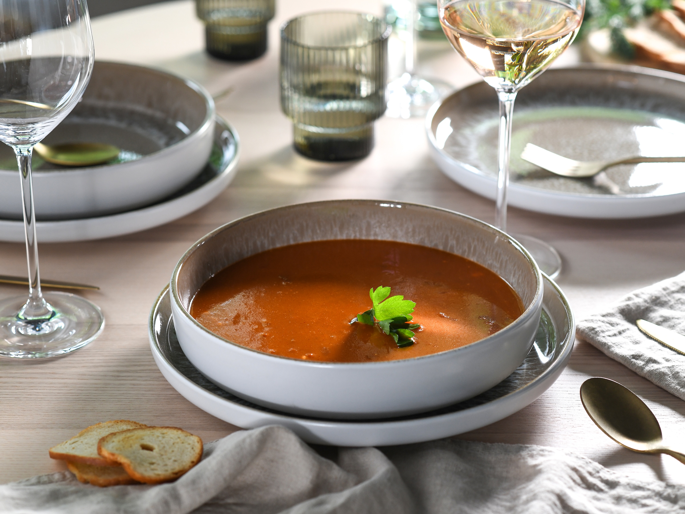 my home Kombiservice »modernes Geschirr-Set, Service Nydala« hohe Haltbarkeit, spülmaschinen- & mikrowellengeeignet, Reaktivglasur