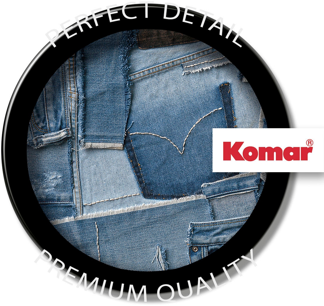 Komar Fototapete »Jeans - Größe 368 x 254 cm« bedruckt glatt Wohnzimmer, Schlafzimmer