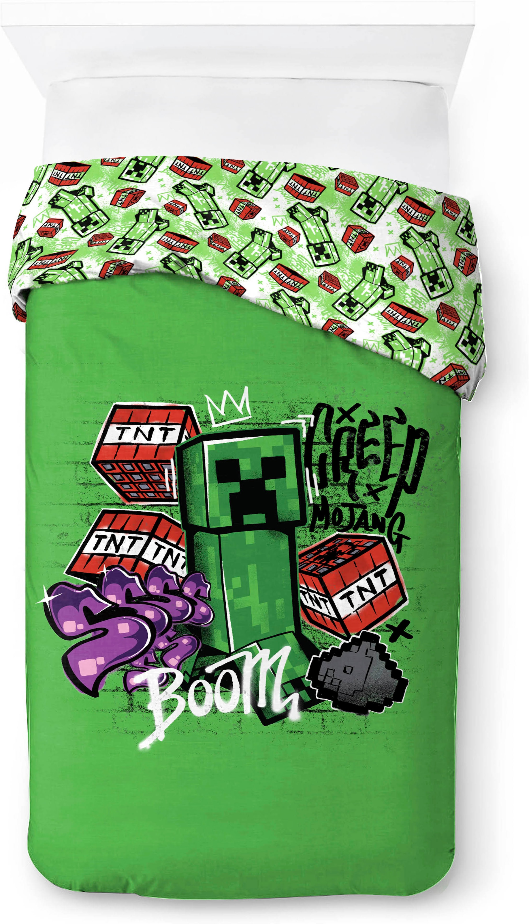 Minecraft Kinderbettwäsche »Minecraft Metro Art« 2 100% Baumwolle
