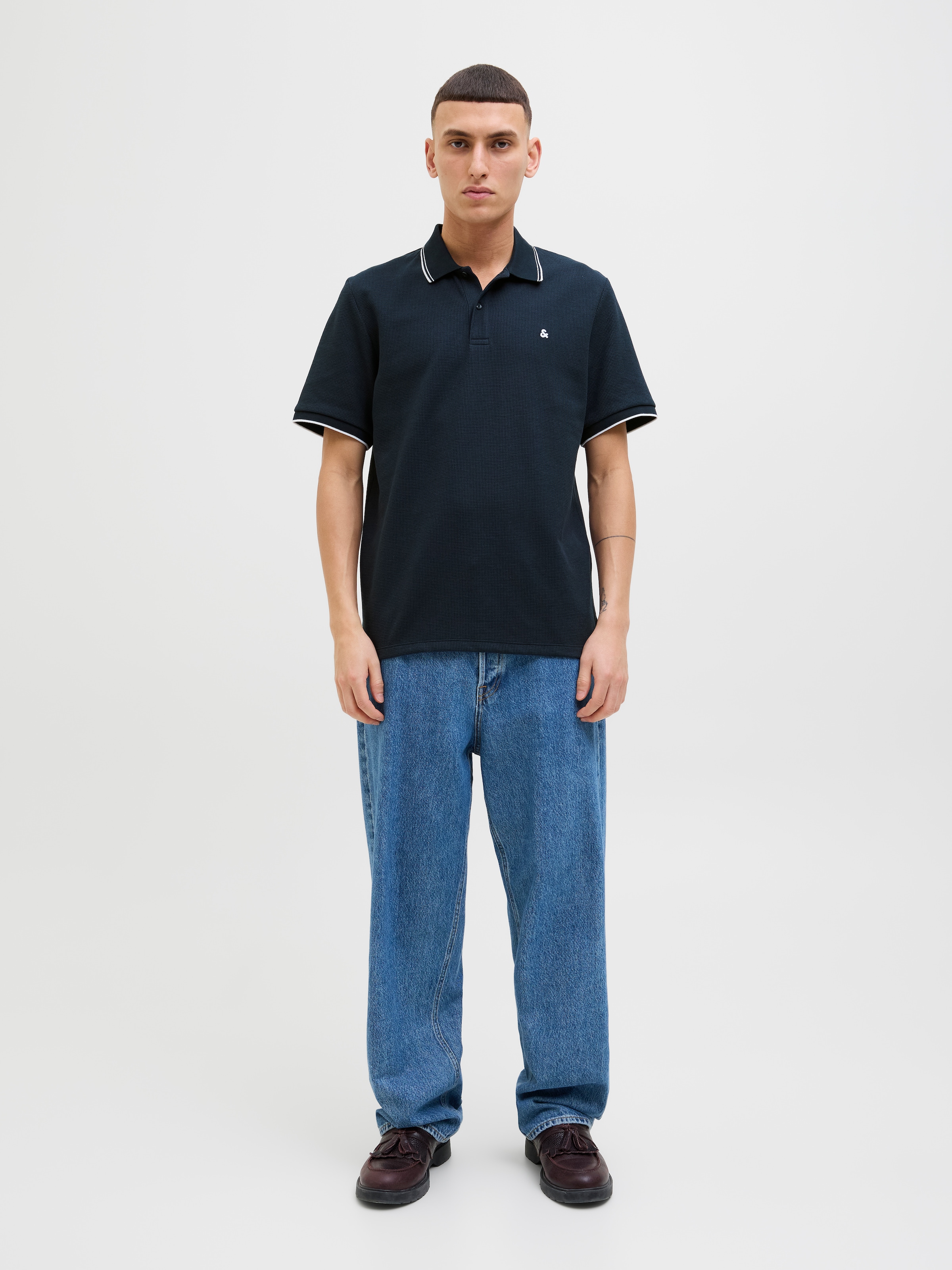 Jack & Jones Poloshirt »JJEAUSTIN POLO SS NOOS«, mit Logo Stickerei
