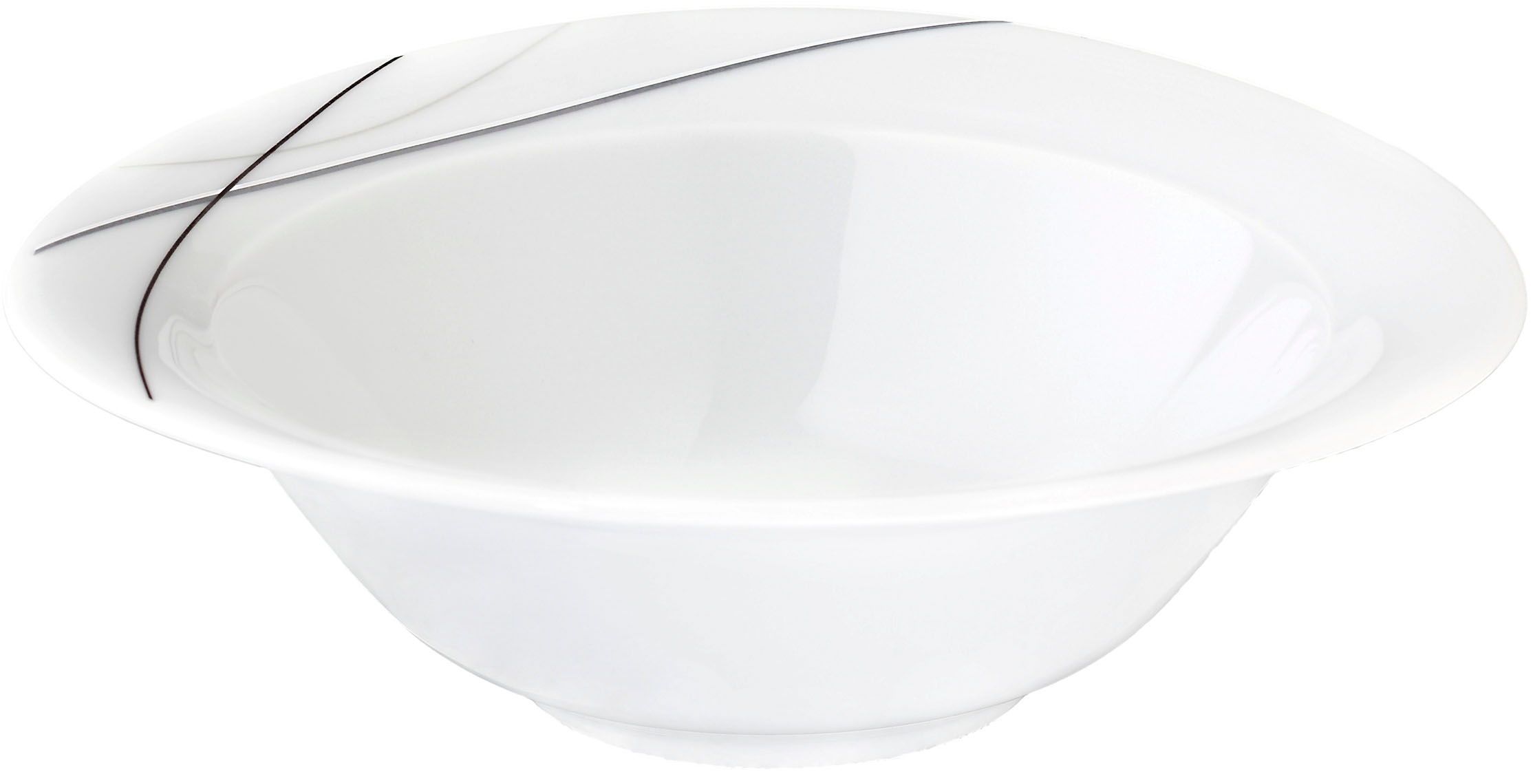 Seltmann Weiden Frühstücks-Geschirrset »Service, Trio Highline  (Teller, Schale, Kaffeebecher)« Teller, Becher, Schalen, Made in Germany, 18 Teile, für 6 Personen