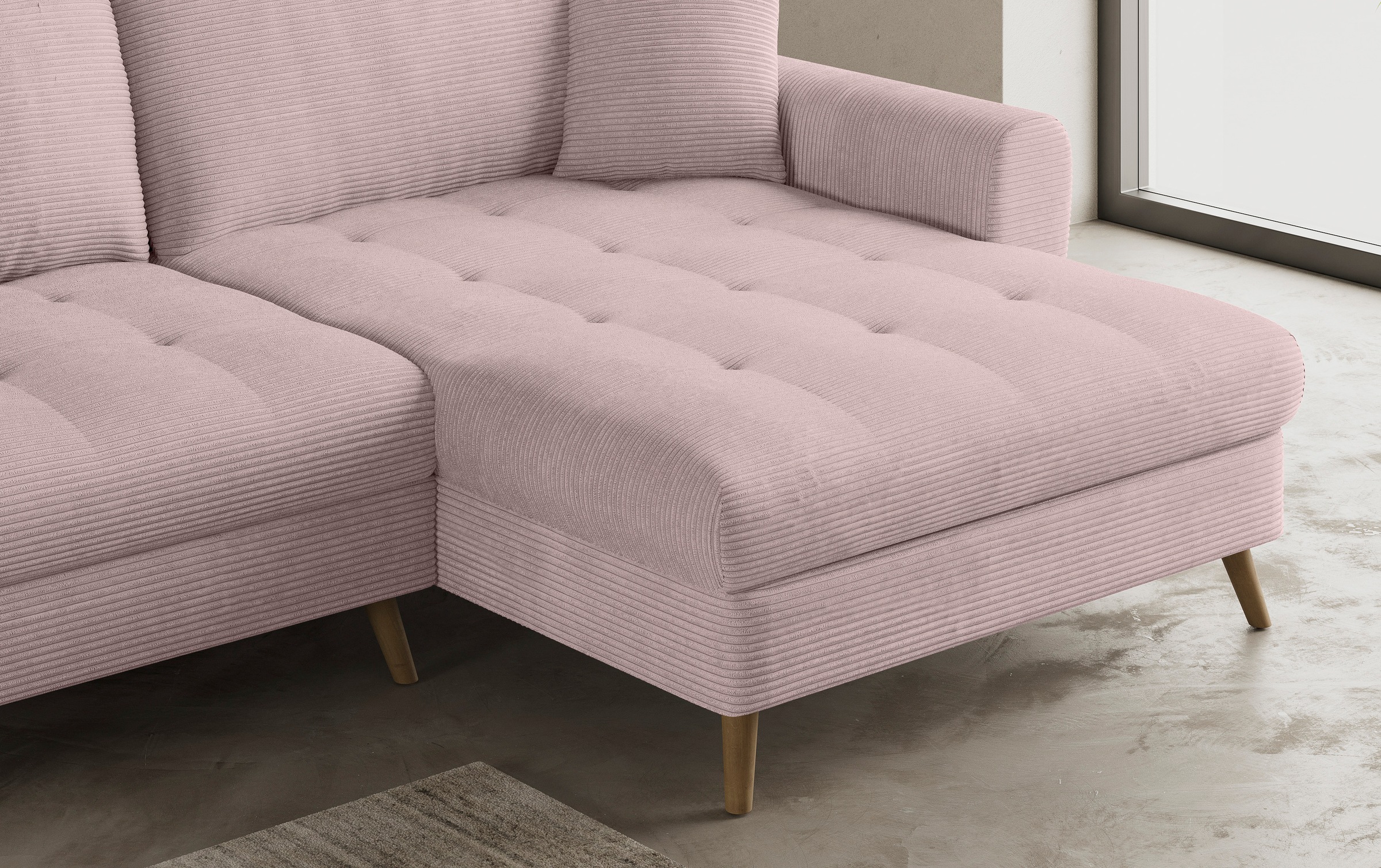 Mr. Couch Ecksofa »Blackburn II, L-Form«, Mit Kaltschaumpolsterung bis 140 kg belastbar