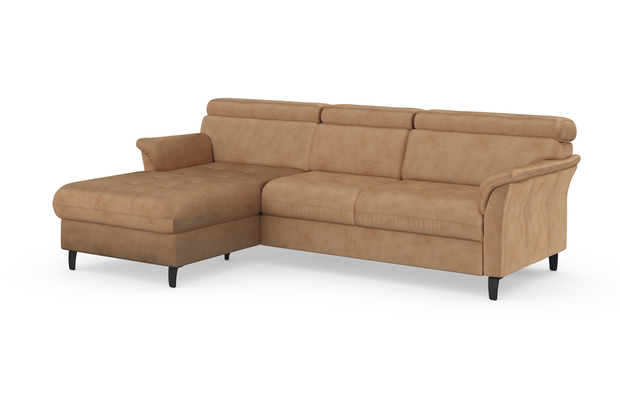 sit&more Ecksofa »Marano L-Form«, inklusive Kopfteilverstellung, wahlweise mit Bettfunktion, Bettkasten