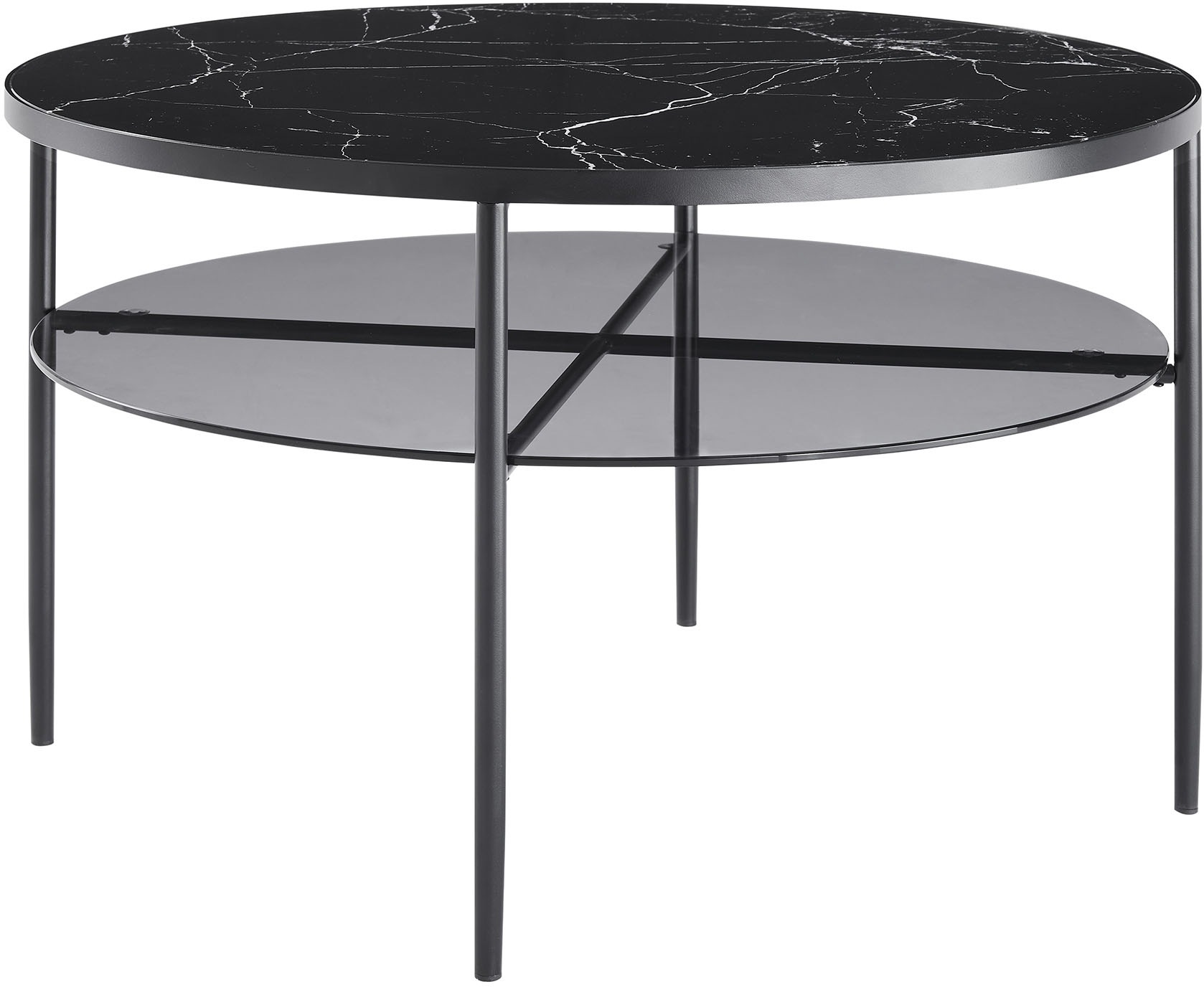 SalesFever Couchtisch, (1 St.), Tischplatte in Marmoroptik günstig online kaufen