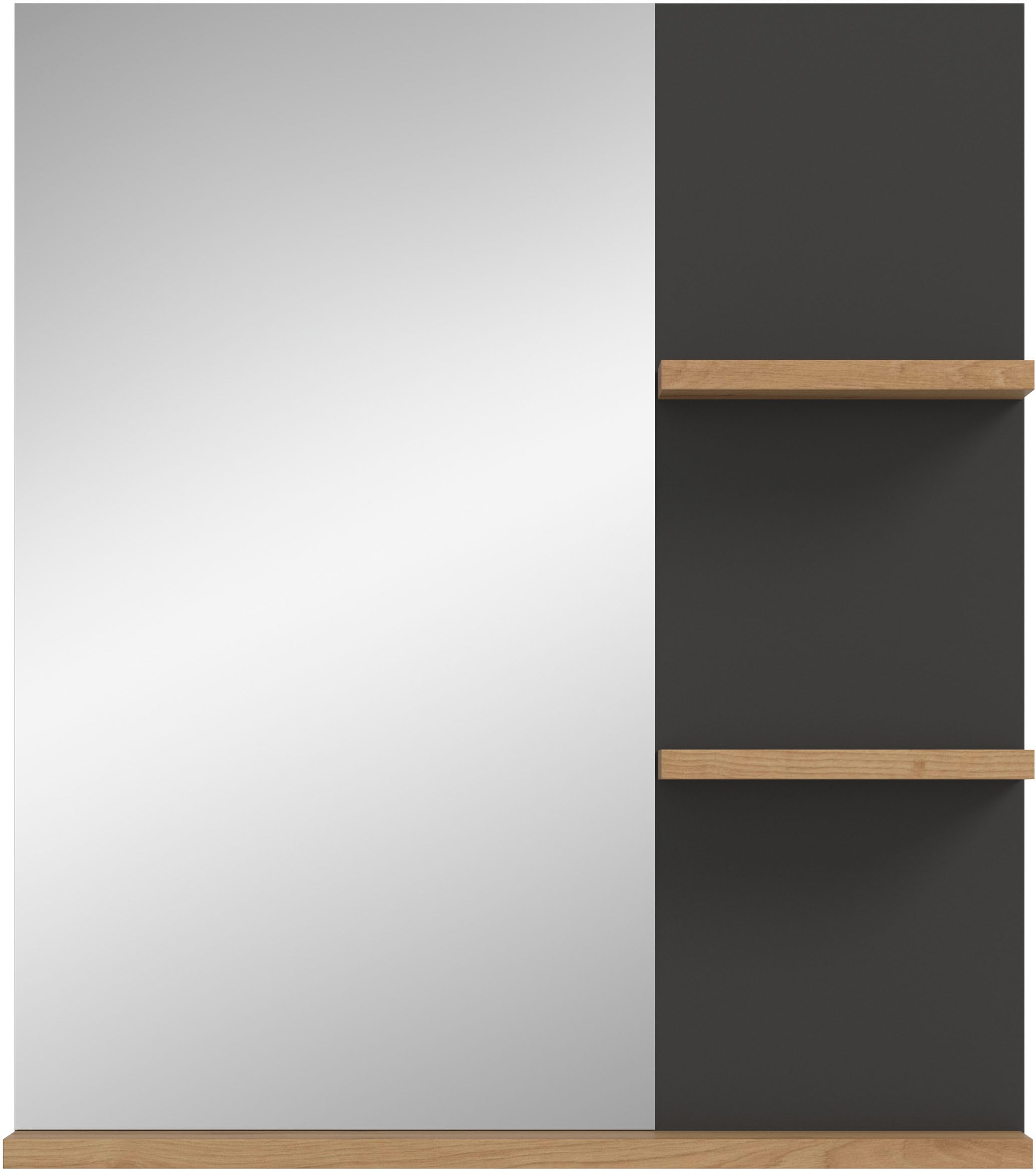INOSIGN Badspiegel »REHAT, Breite 63 cm, mit 3 Ablageböden, hochwertiges Spiegelglas«, Badmöbel, Spiegel, Wandspiegel, Bad, Badezimmer
