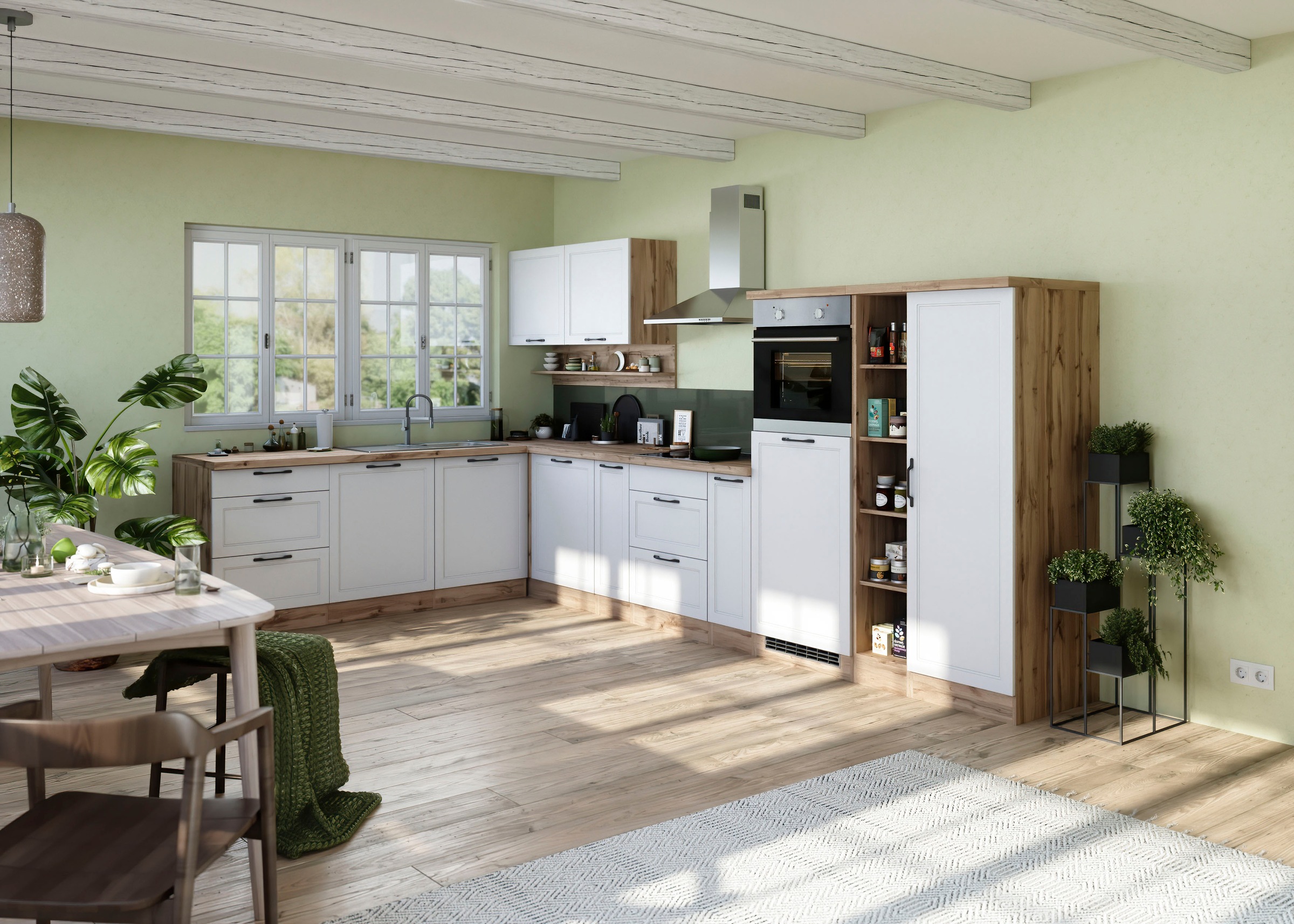 KOCHSTATION Winkelküche "KS-Lana" Stellbreite 240/380 cm, wahlweise mit E-G günstig online kaufen