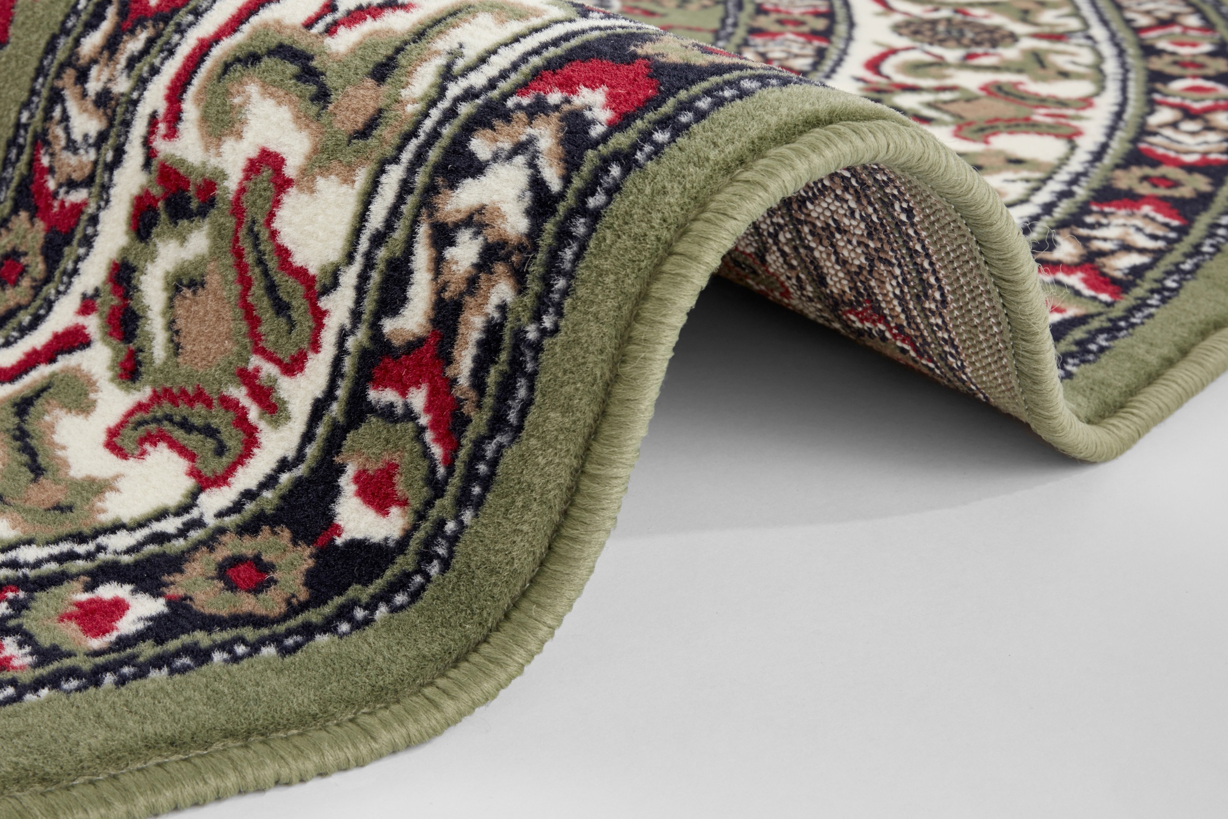 NOURISTAN Teppich »Parun Täbriz«, rund, 9 mm Höhe, Kurzflor, Orient, Teppich, Vintage, Esszimmer, Wohnzimmer, Flur