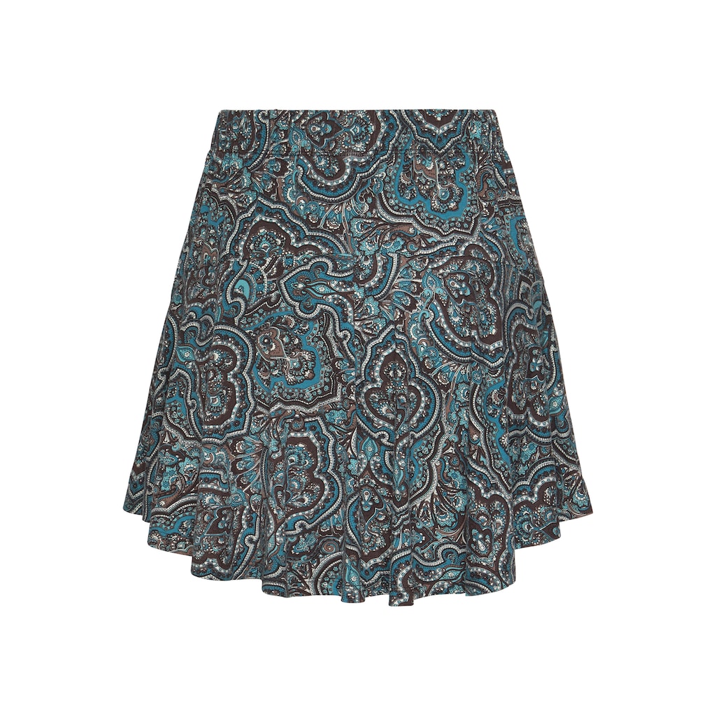 LASCANA Hosenrock, mit Paisleydruck, Skort, Rock inklusive Hose