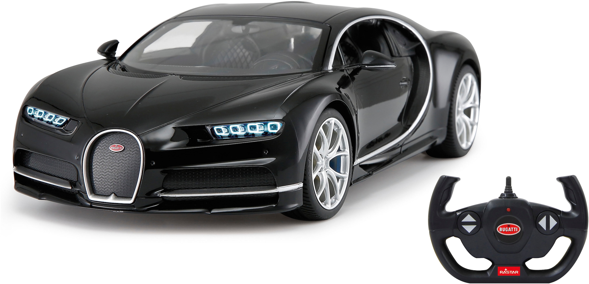 Jamara RC-Auto »Deluxe Cars, Bugatti Chiron, 1:14, schwarz, 2,4GHz«