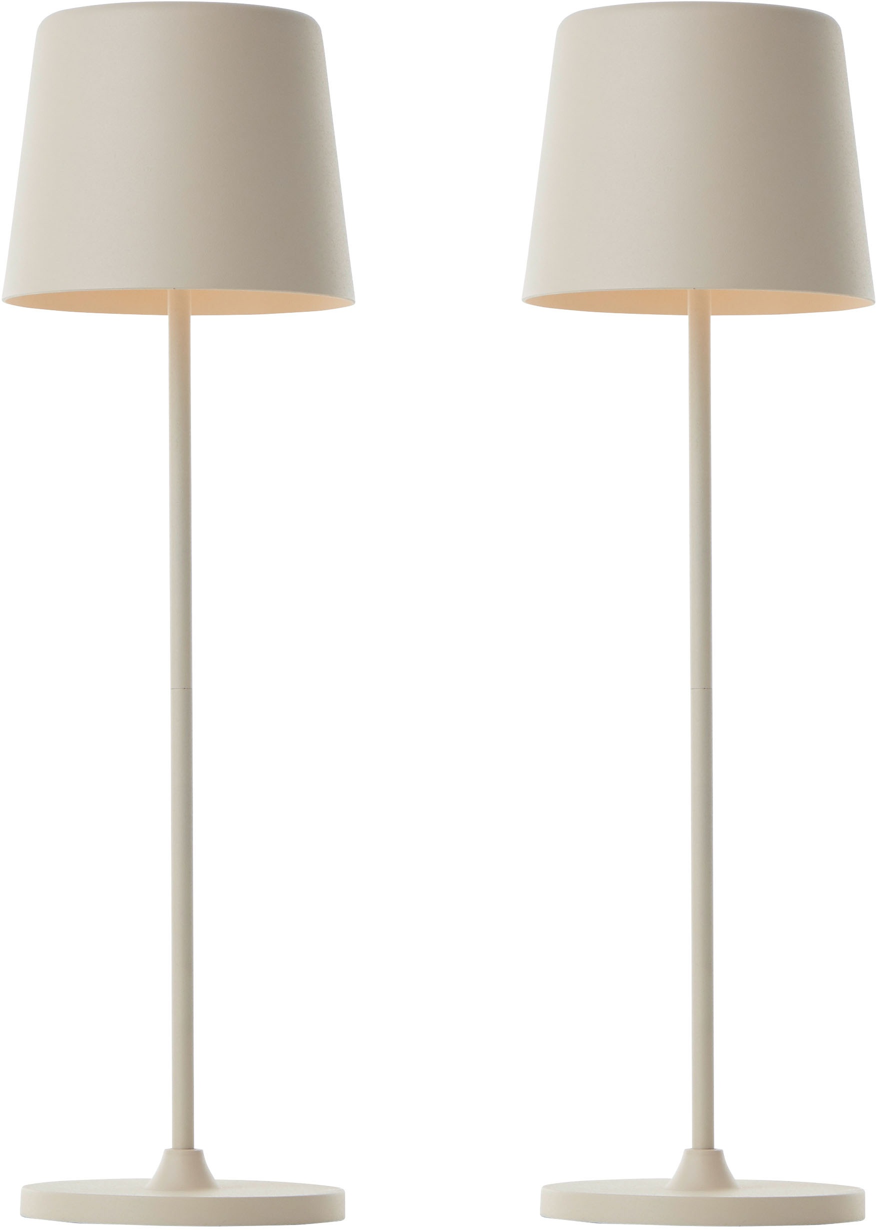 Brilliant LED Tischleuchte »Kaami - mobile LED Außen Tischlampe 2er-Set«, 3 günstig online kaufen
