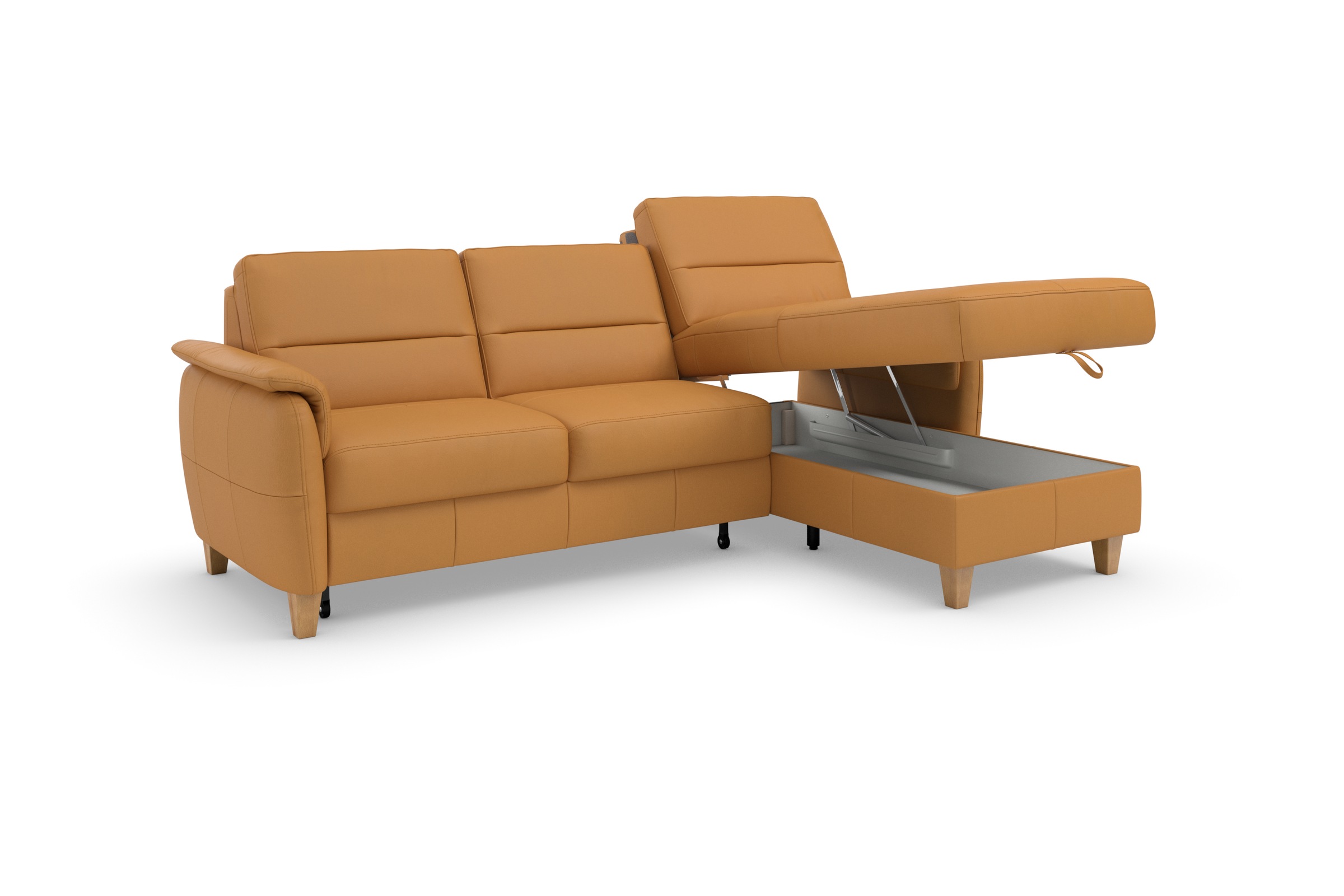 Home affaire Ecksofa »Palmera L-Form«, Federkern, wahlweise mit Bettfunktion und mit/ohne Bettkasten