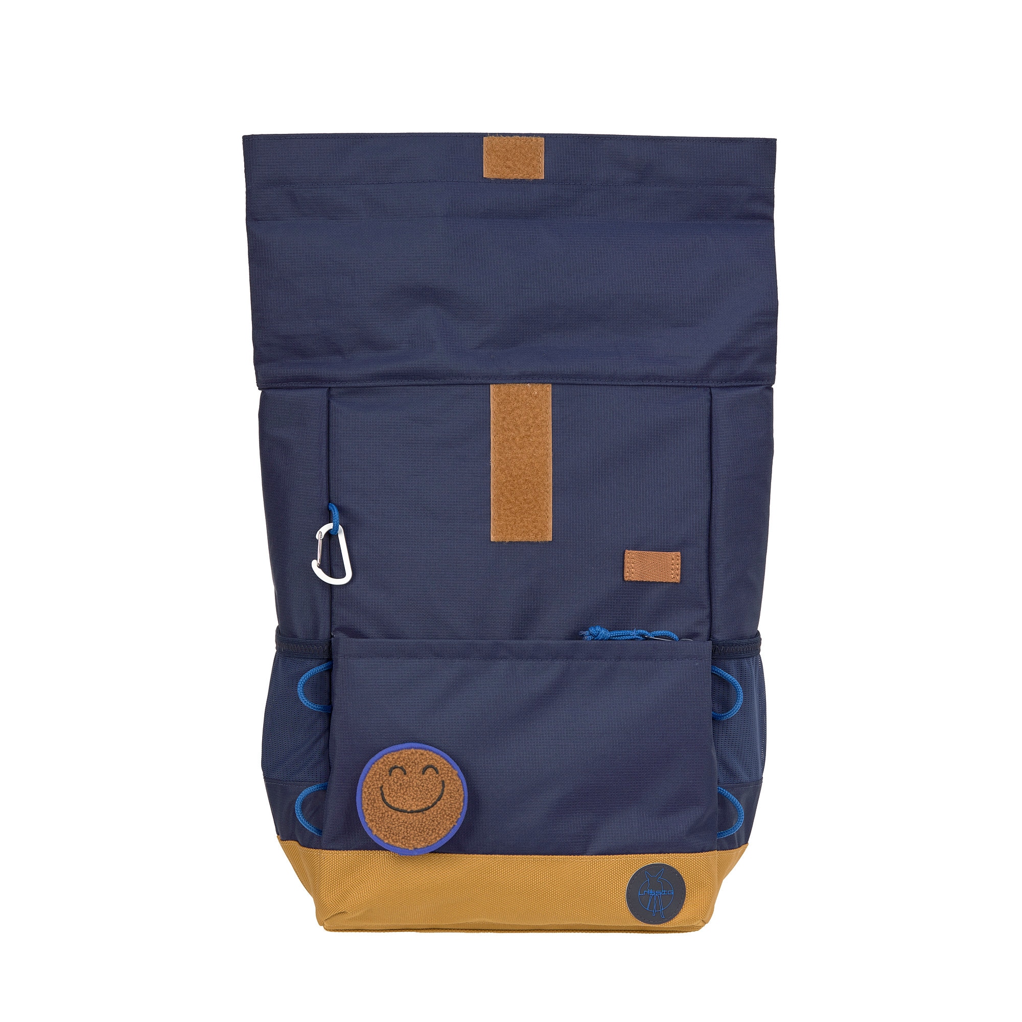 LÄSSIG Kinderrucksack »Little Gang, Medium Rolltop Backpack, navy« Reflektoren aus recycelten PET-Flaschen