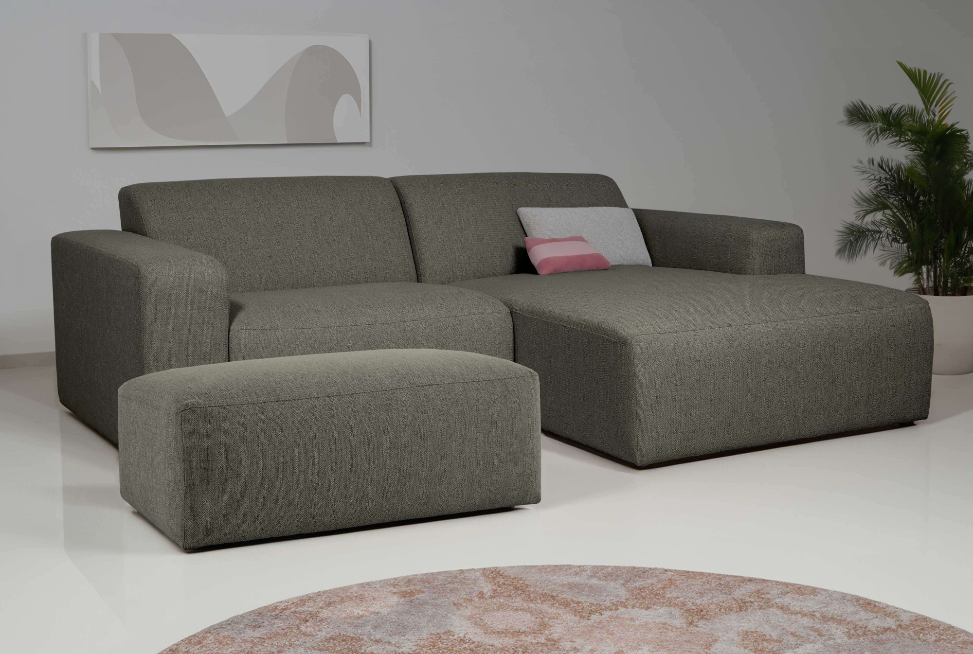 INOSIGN Ecksofa »Koa,228cm, L-Form, Modulsofa, Webstoff, Cord«, Designsofa, günstig online kaufen