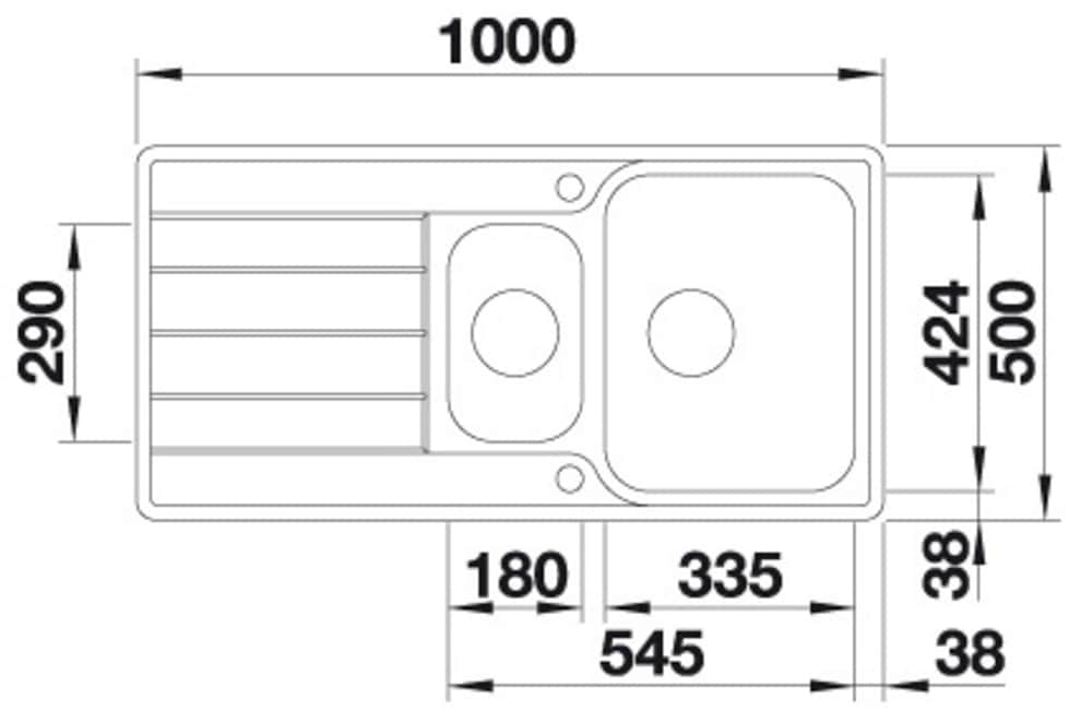 Blanco Edelstahlspüle »CLASSIMO 6 S-IF«, erhältlich in mehreren Farben, inkl Multifunktionsschale aus Edelstahl