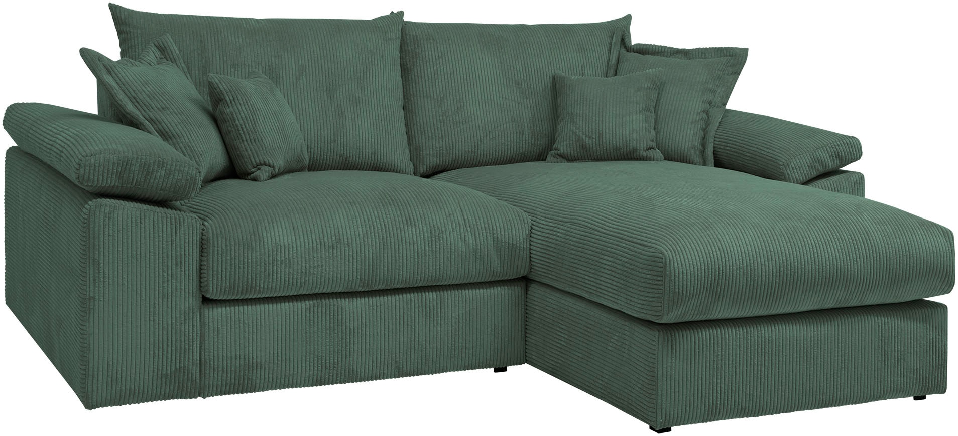 Home affaire Ecksofa »Soft&Cosy XL L-Form - Breite 246 cm«, Mega-Sofa, in Cord, Federkern-Polsterung