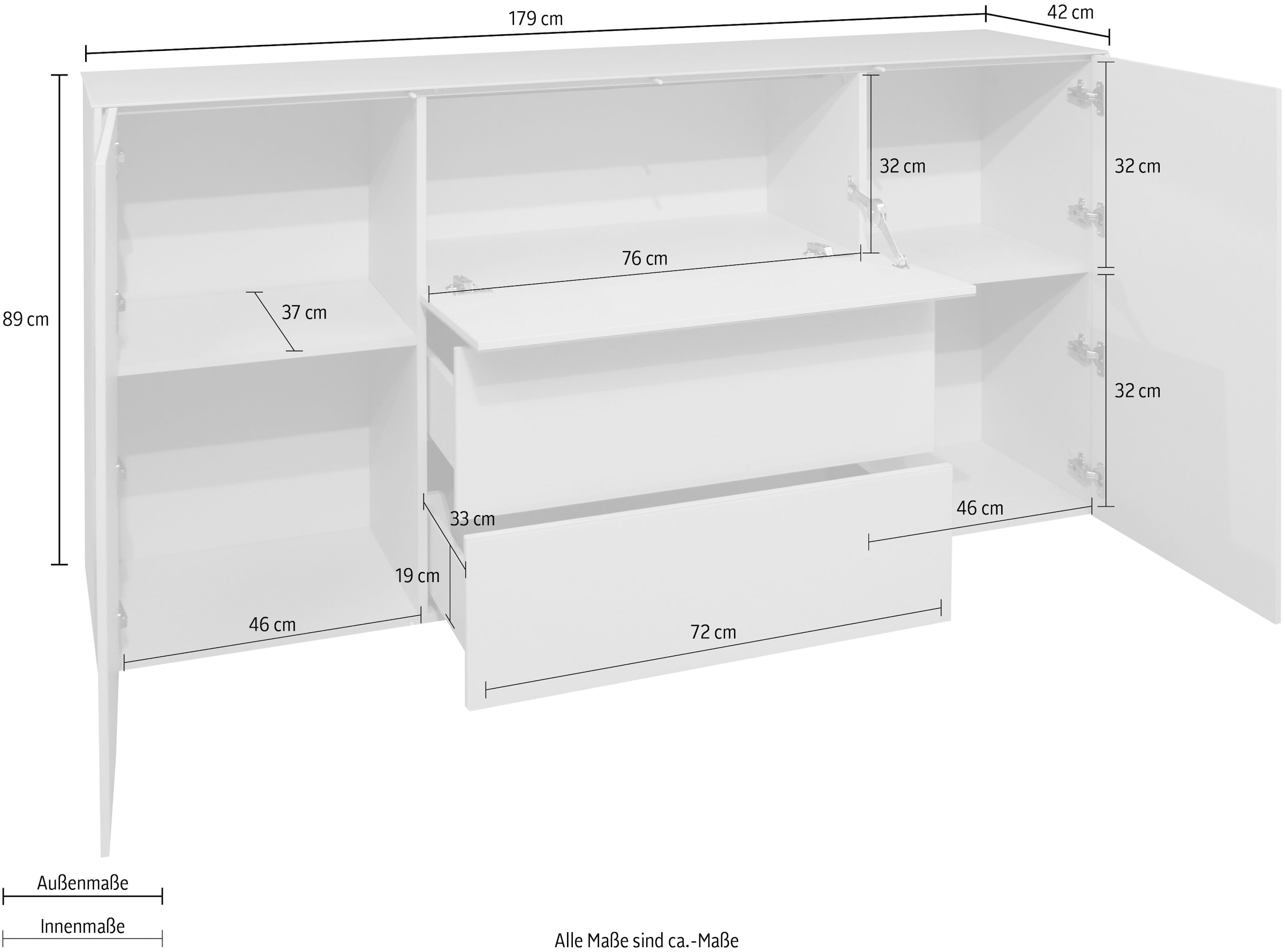 Mäusbacher Kommode »Imola TOPSELLER!« OTTOs Choice,  Kommode mit Glasfront und Glasoberplatte