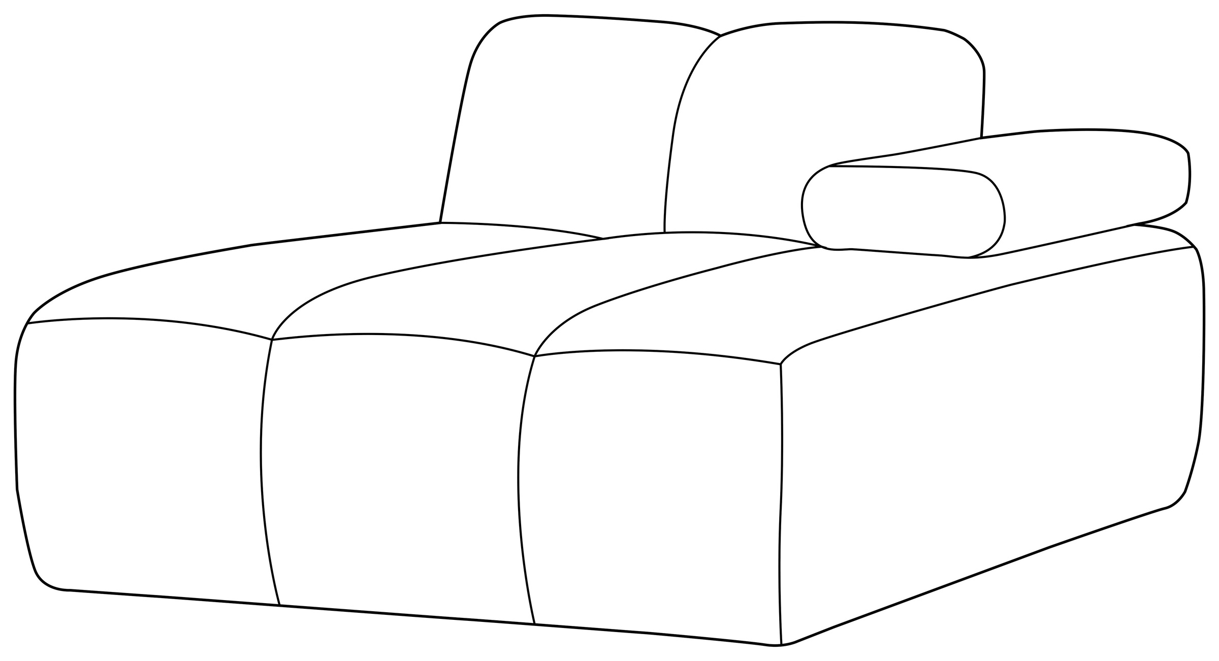WOOOD Sofaelement »Mojo Bouclé-Bezug mit verstellbarer Armlehne B 124 x D 97 x H 74 cm« Maximale Verschleißfestigkeit, Tragkraft 120 kg, montiert geliefert