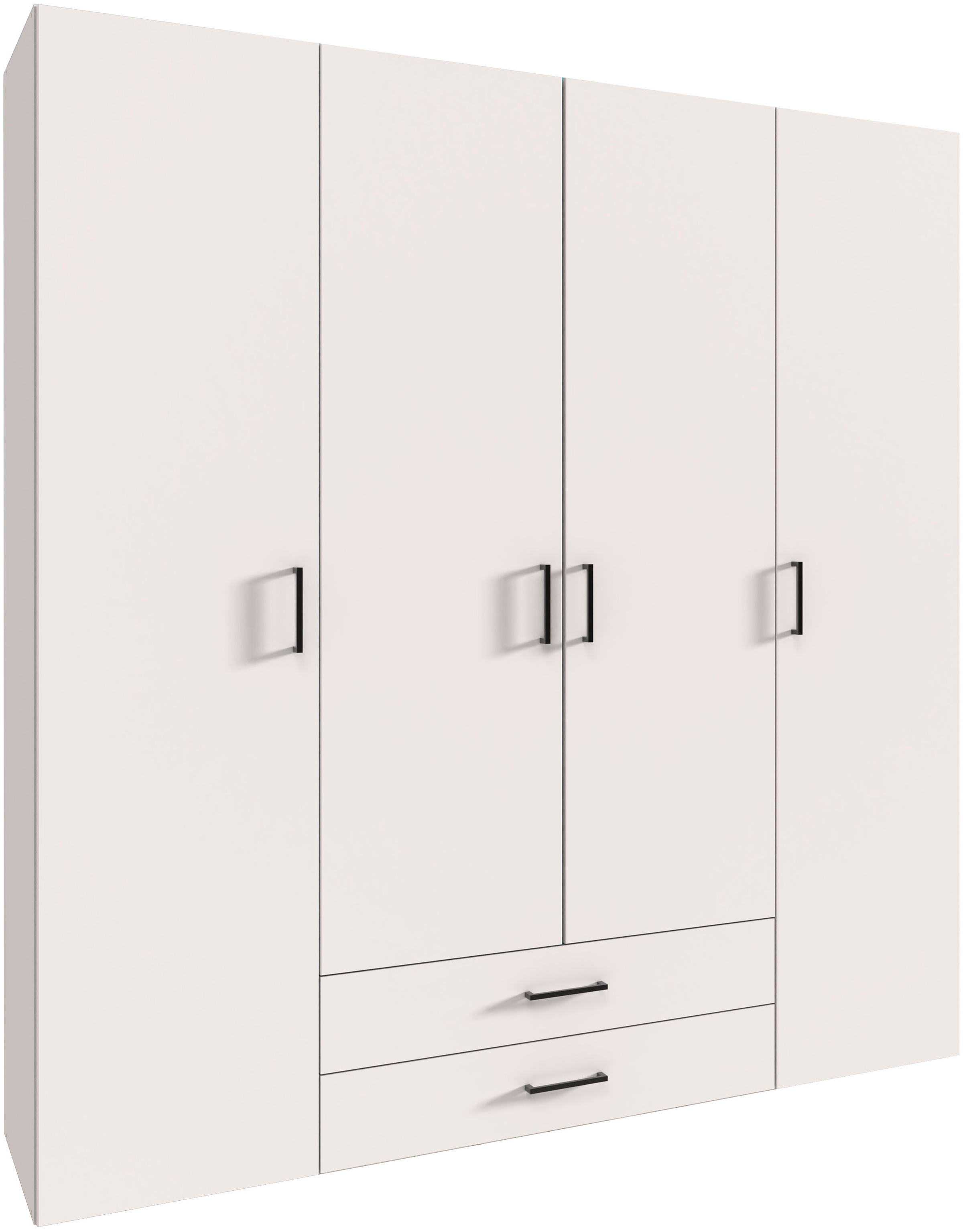 Wimex Drehtürenschrank »Mugano« mit langen oder kurzen Griffen aus Metall, günstig online kaufen