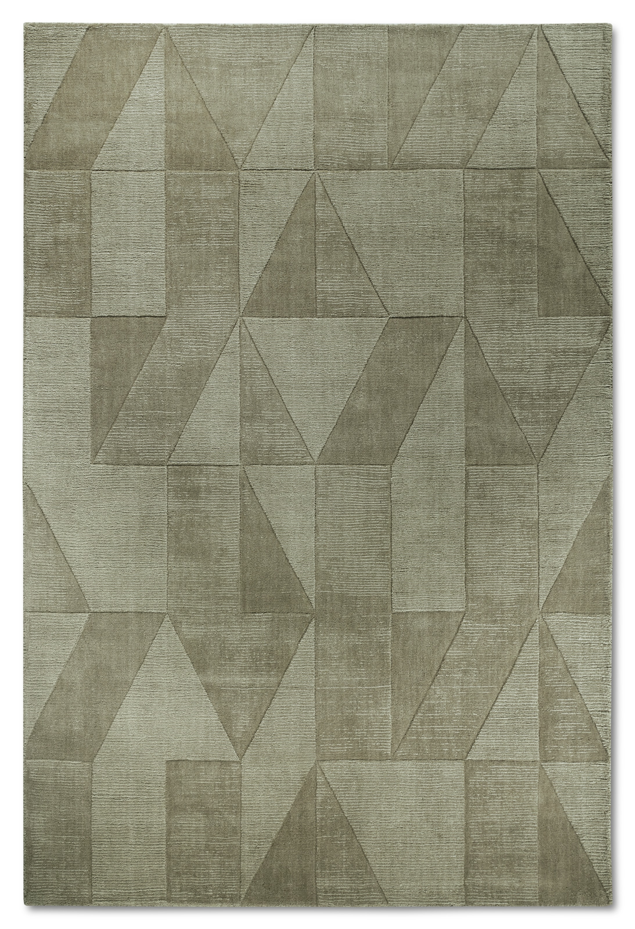 Villeroy & Boch Wollteppich »Ursule«, rechteckig, 10 mm Höhe, Läufer, handgewebt, Wolle, Natur, Wohnzimmer, Geometrie, Boho