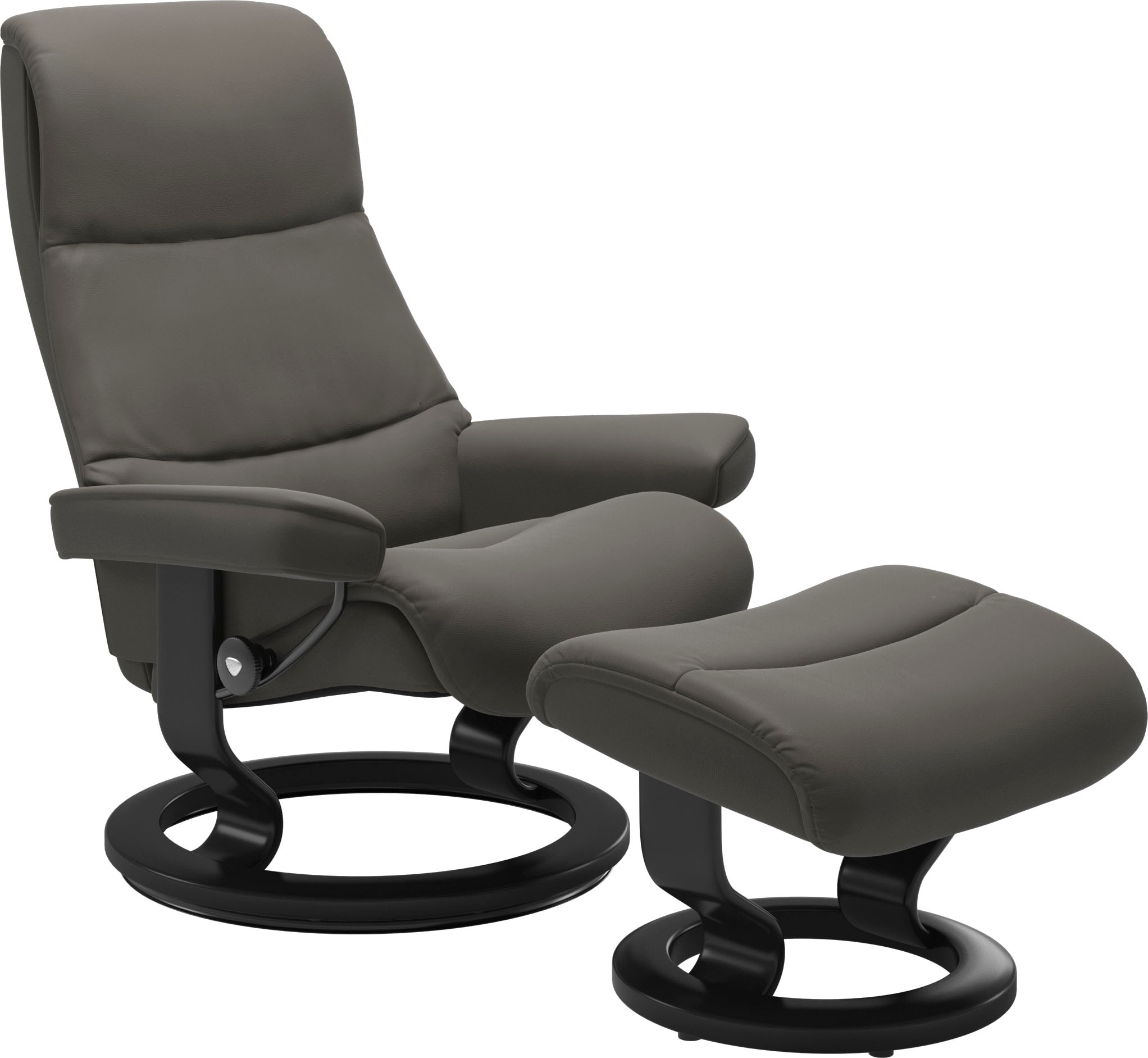 Stressless "View" Set, Relaxsessel mit Hocker, mit Classic Base, Größe M,Ge günstig online kaufen