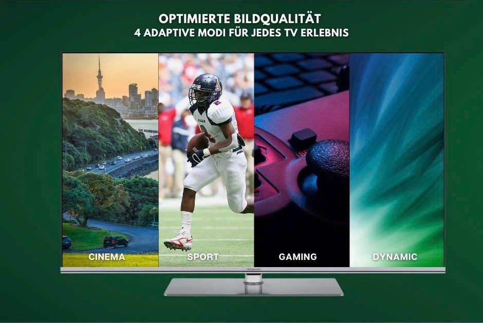 Hanseatic QLED-Fernseher, 126 cm/50 Zoll, 4K Ultra HD, Android TV-Smart-TV