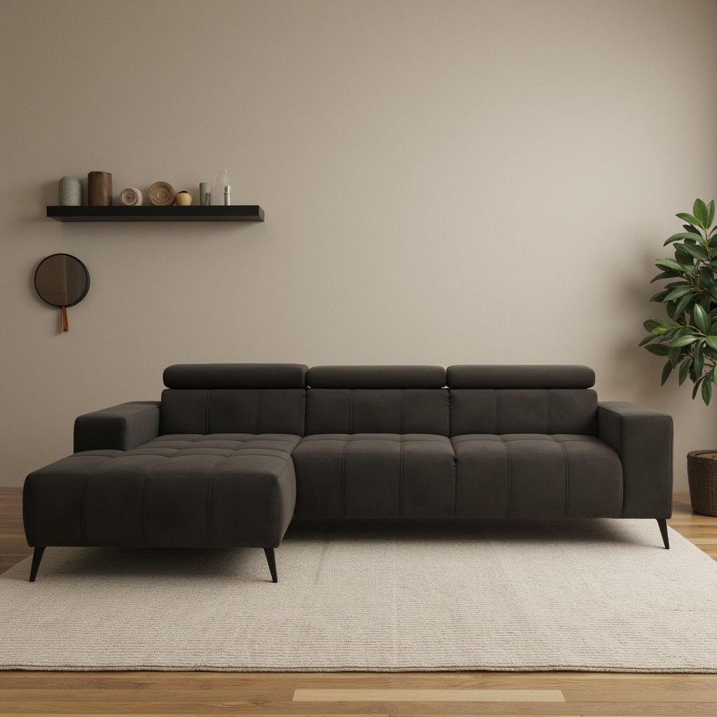 DOMO collection Ecksofa "Trento L-Form, mit Kufenfuß oder Einzelfuß", wahlw günstig online kaufen