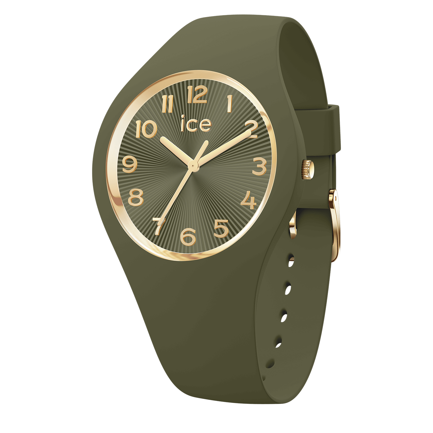 ice-watch Quarzuhr »ICE champagne« Armbanduhr, Damenuhr, Silikonarmband, analog
