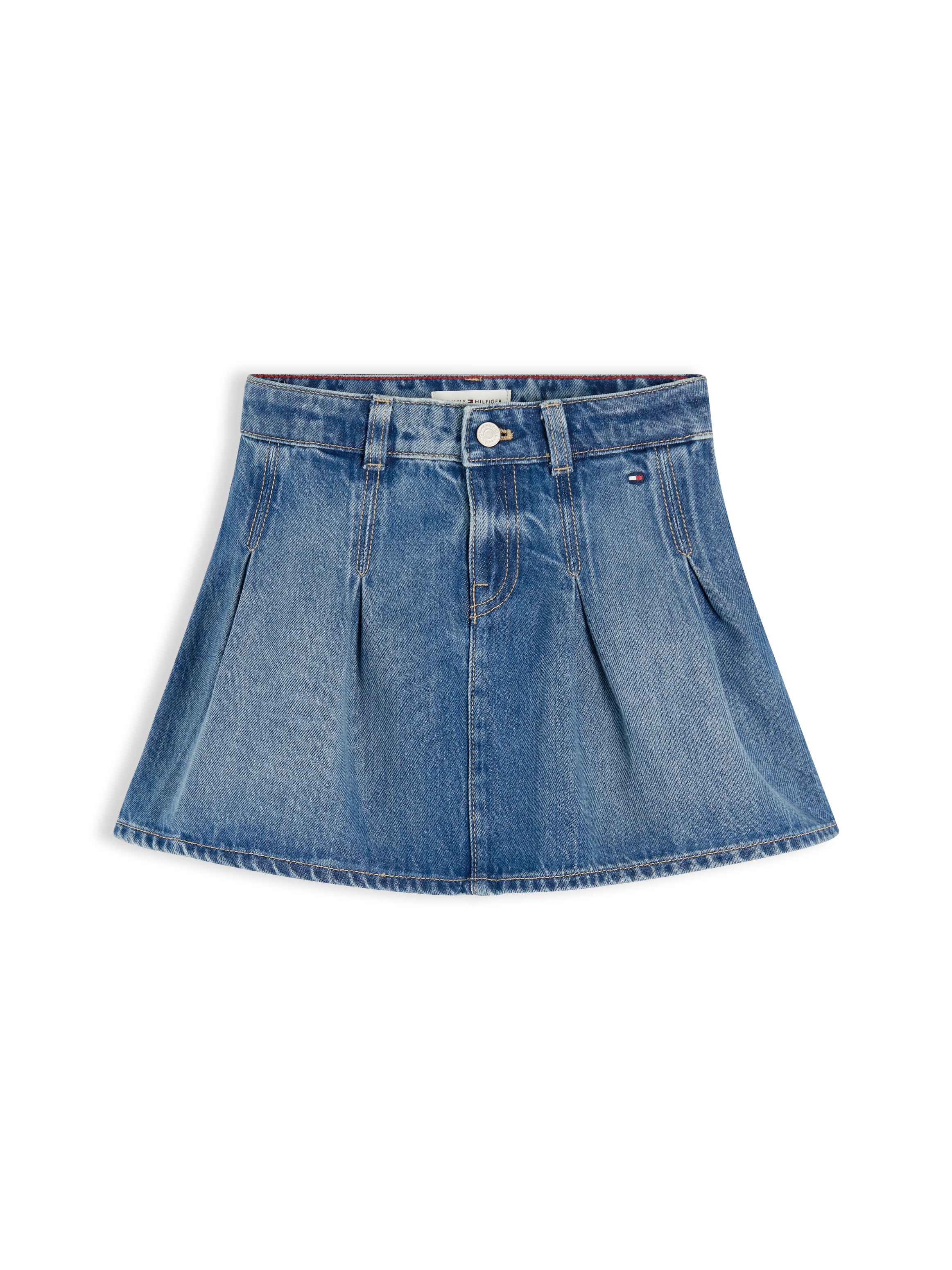Tommy Hilfiger Jeansrock Regular Fit, Kinder bis 16 Jahre, leicht ausgestellte Silhouette